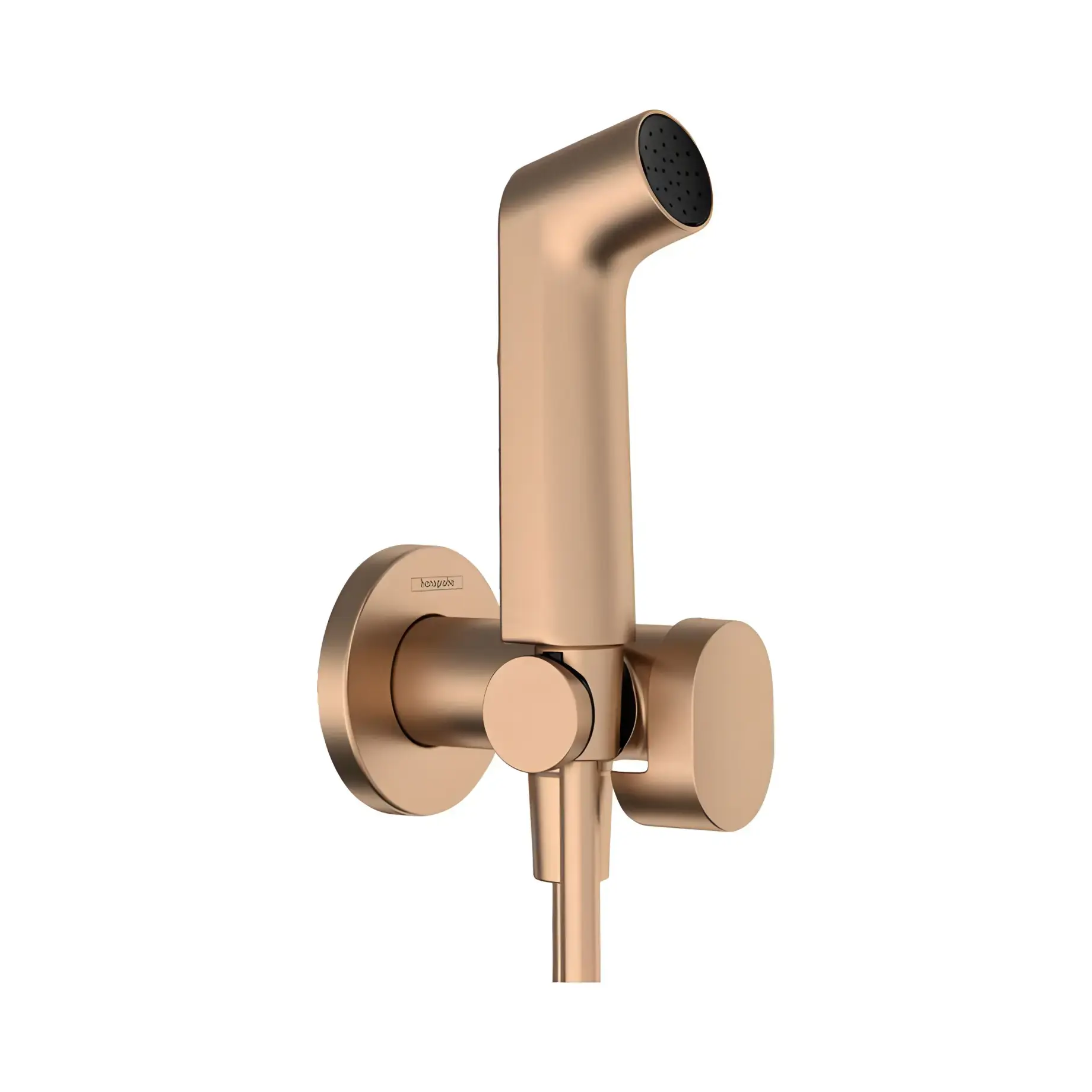 Гігієнічний душ Bidette 1jet S Hansgrohe 29232140 Brushed Bronze — вид на білому тлі