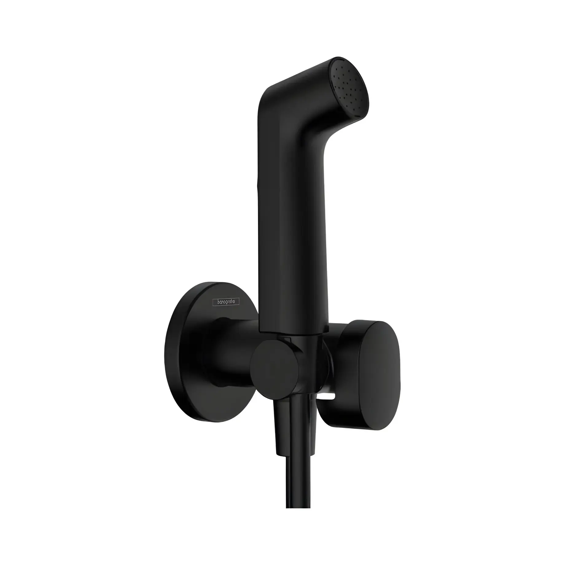 Гігієнічний душ Bidette 1jet S Hansgrohe 29232670 Matt Black — вид на білому тлі