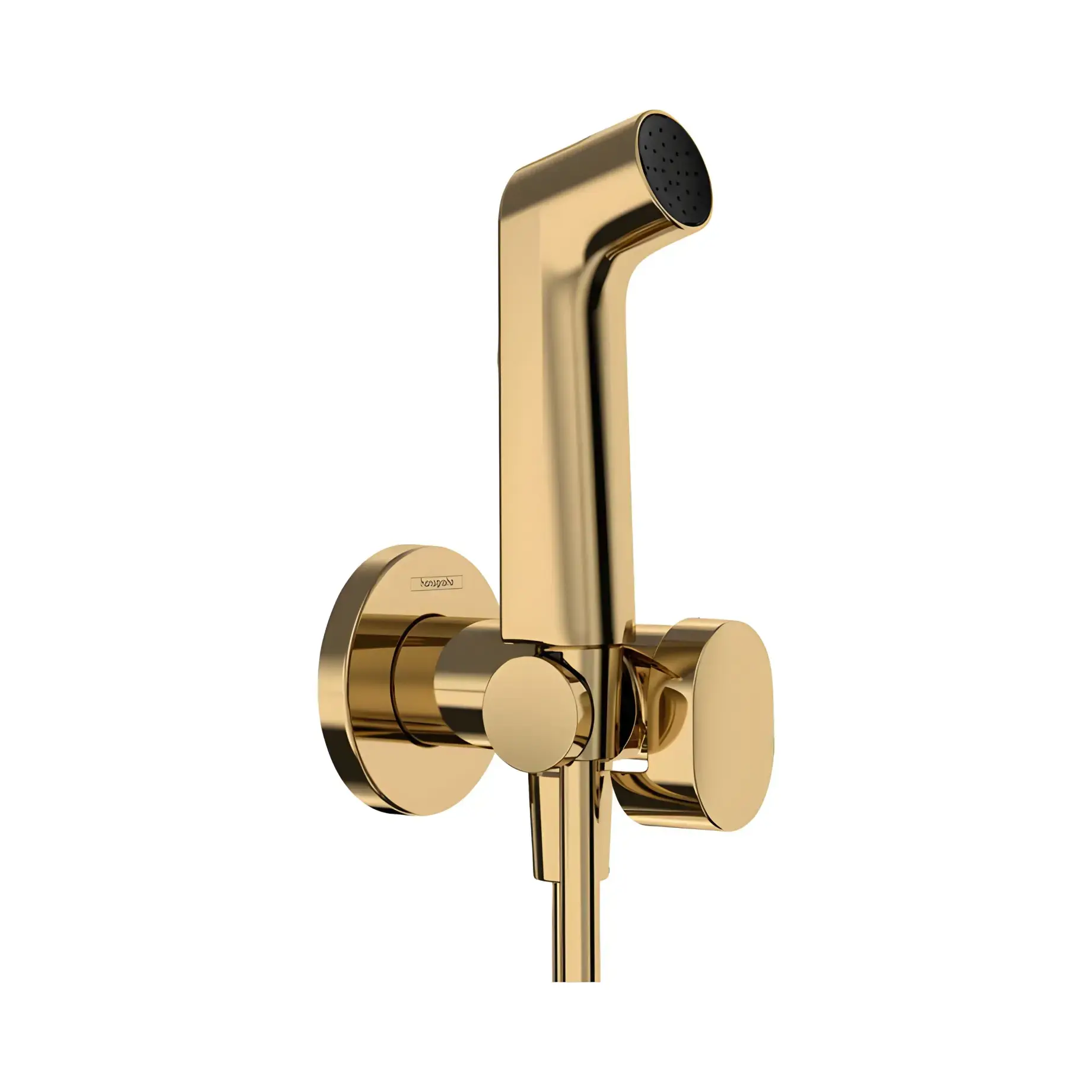 Гігієнічний душ Bidette 1jet S Hansgrohe 29232990 Polished Gold Optic — вид на білому тлі