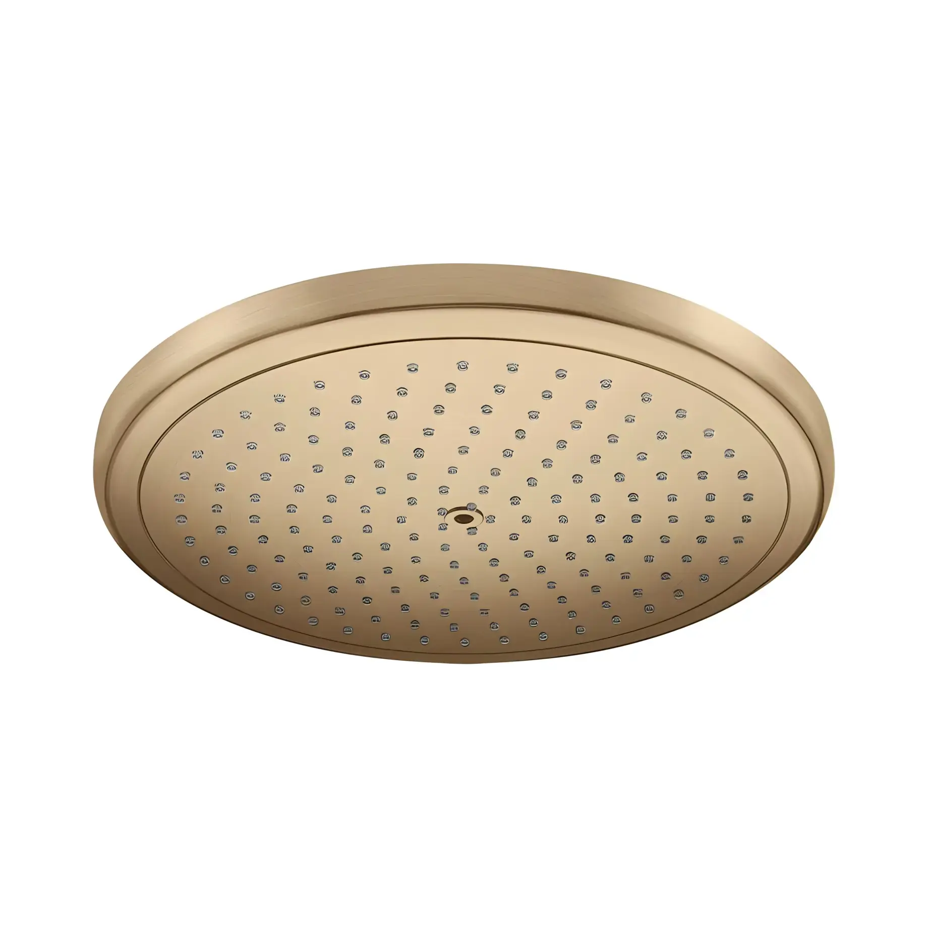 Верхній душ 1jet Croma Hansgrohe 26221140 Brushed Bronze 28 х 28 см — вид на білому тлі