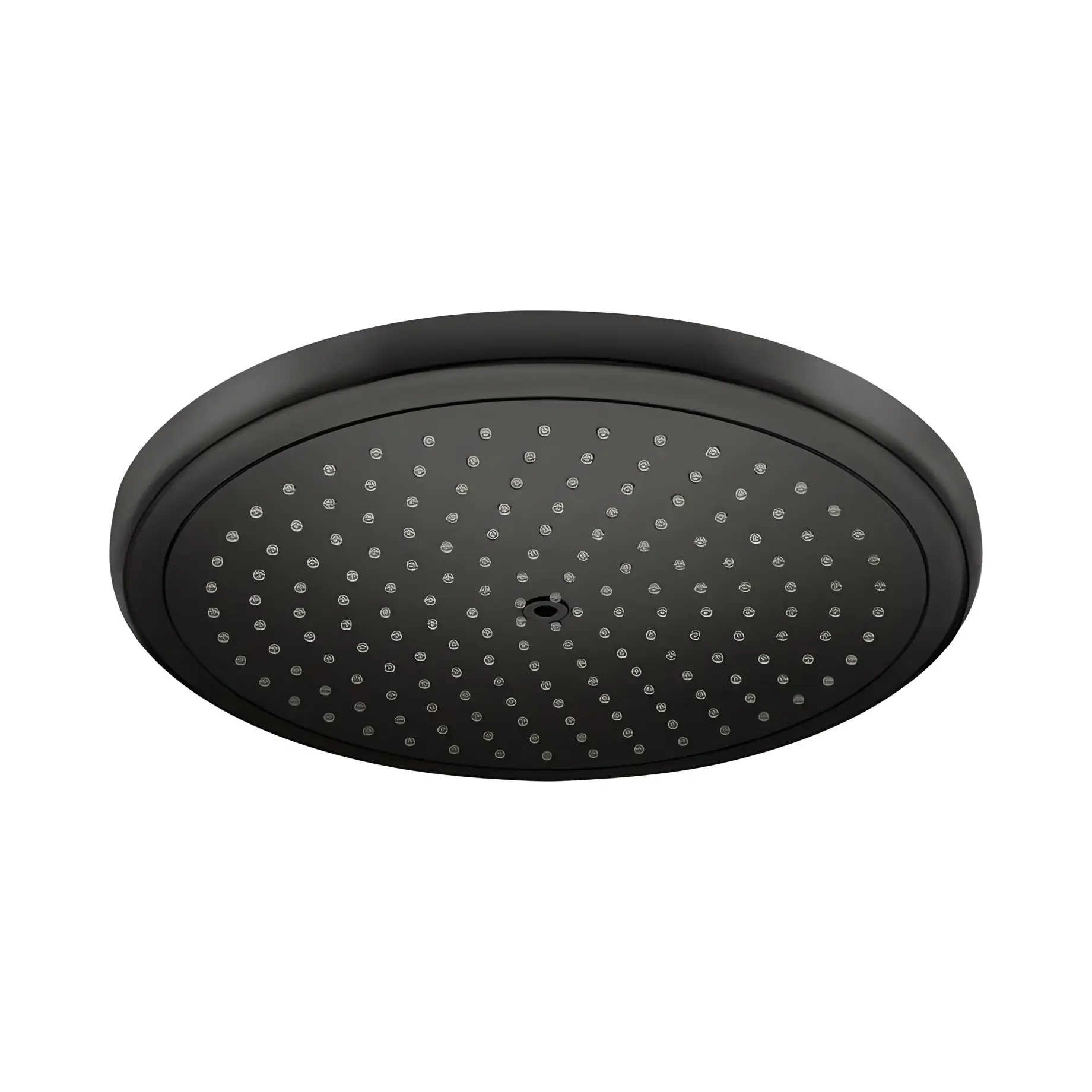 Верхній душ 1jet Croma Hansgrohe 26221670 Matt Black 28 х 28 см — вид на білому тлі