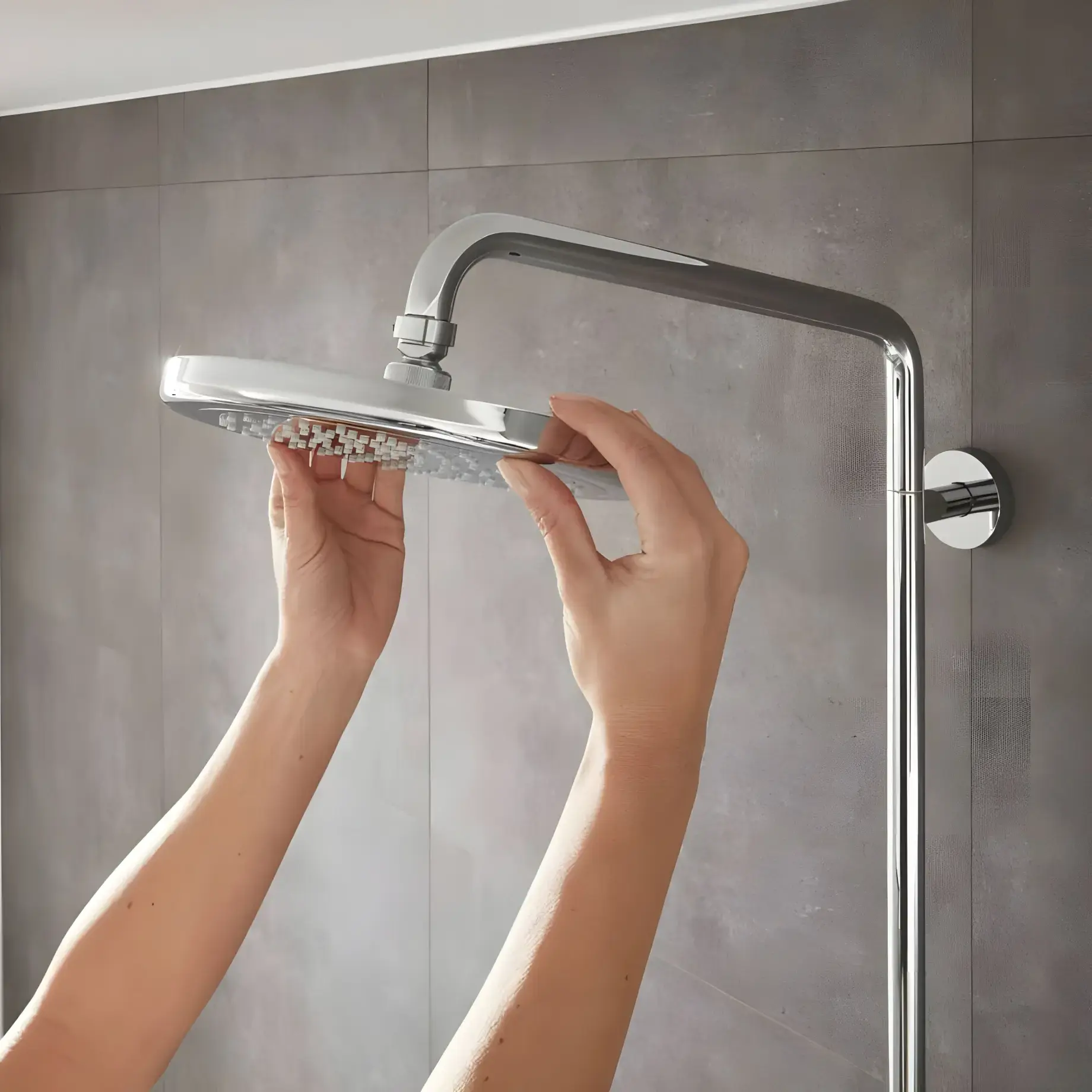 Душова система з термостатом Croma Hansgrohe 27185000 — ракурс 3/4