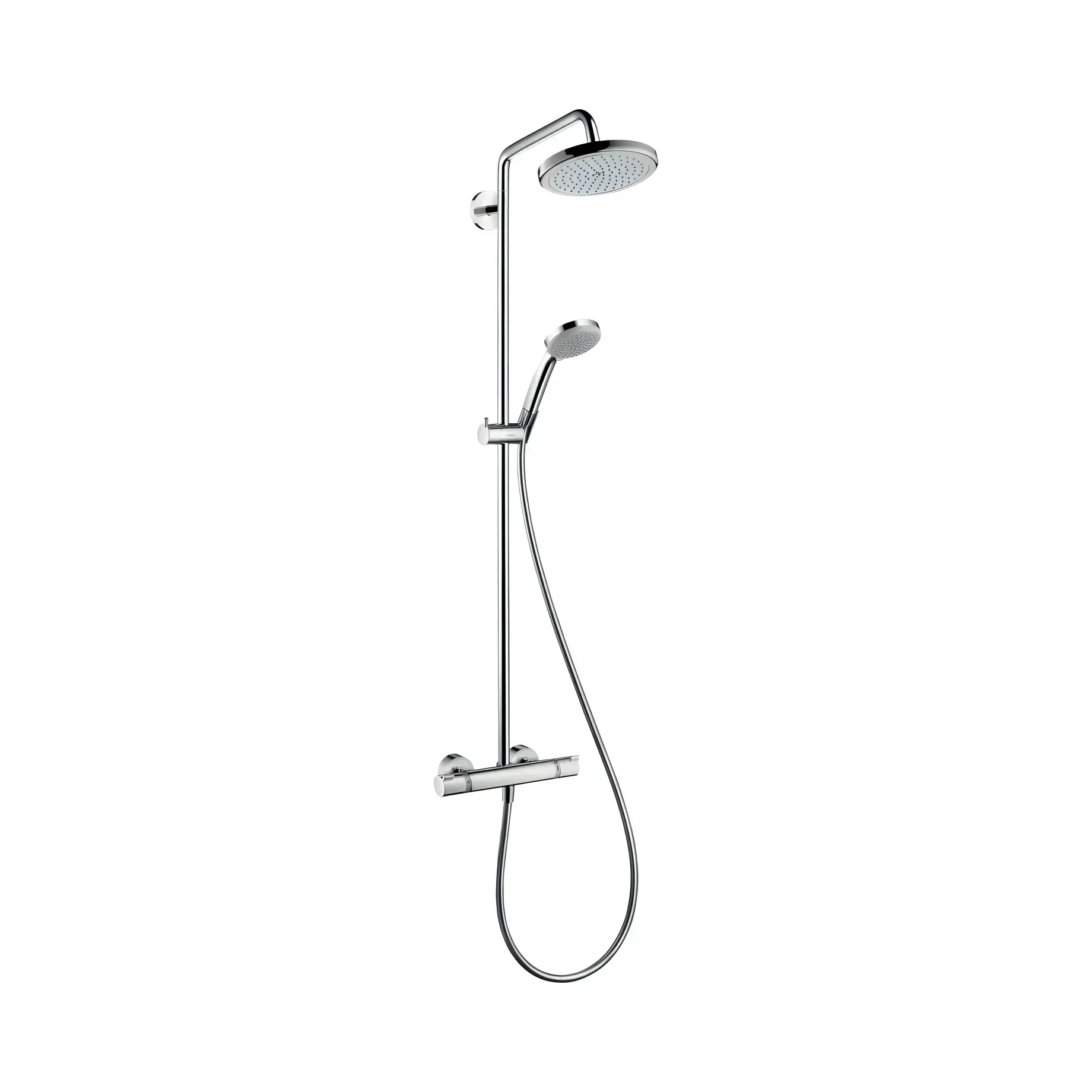 Душова система з термостатом Croma Hansgrohe 27188000 — вид на білому тлі