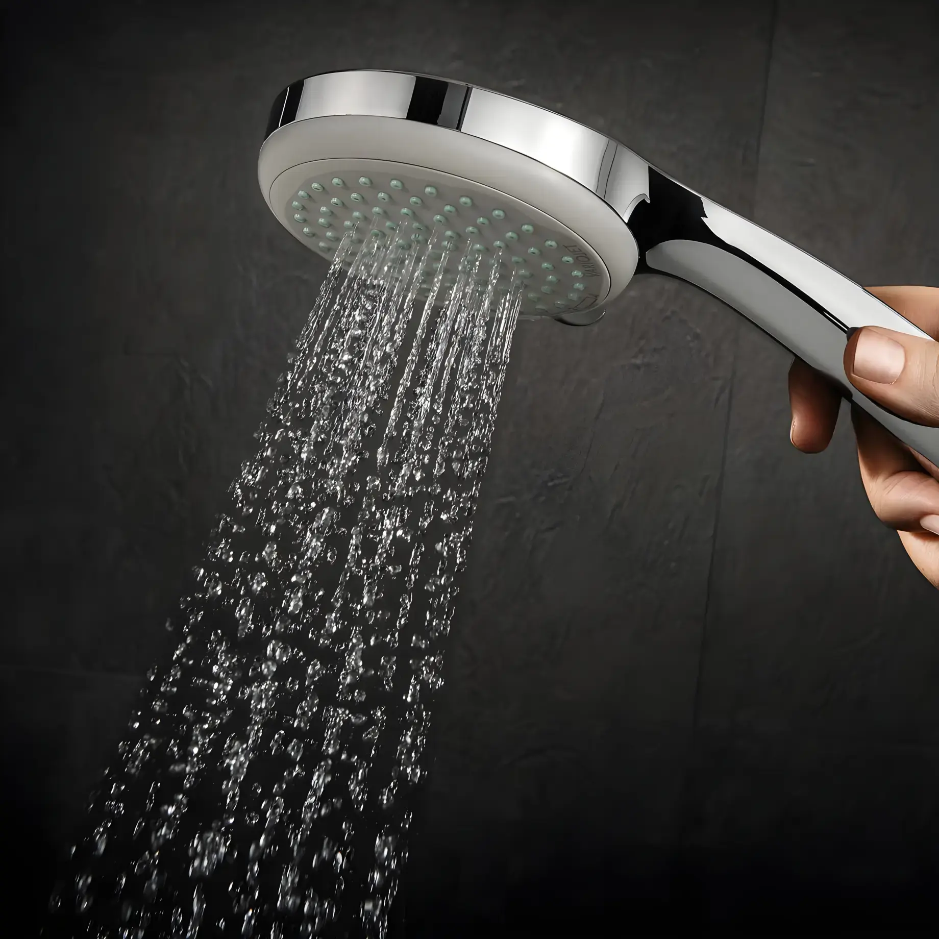 Душова система з термостатом Croma Hansgrohe 27188000 — технічне креслення з розмірами