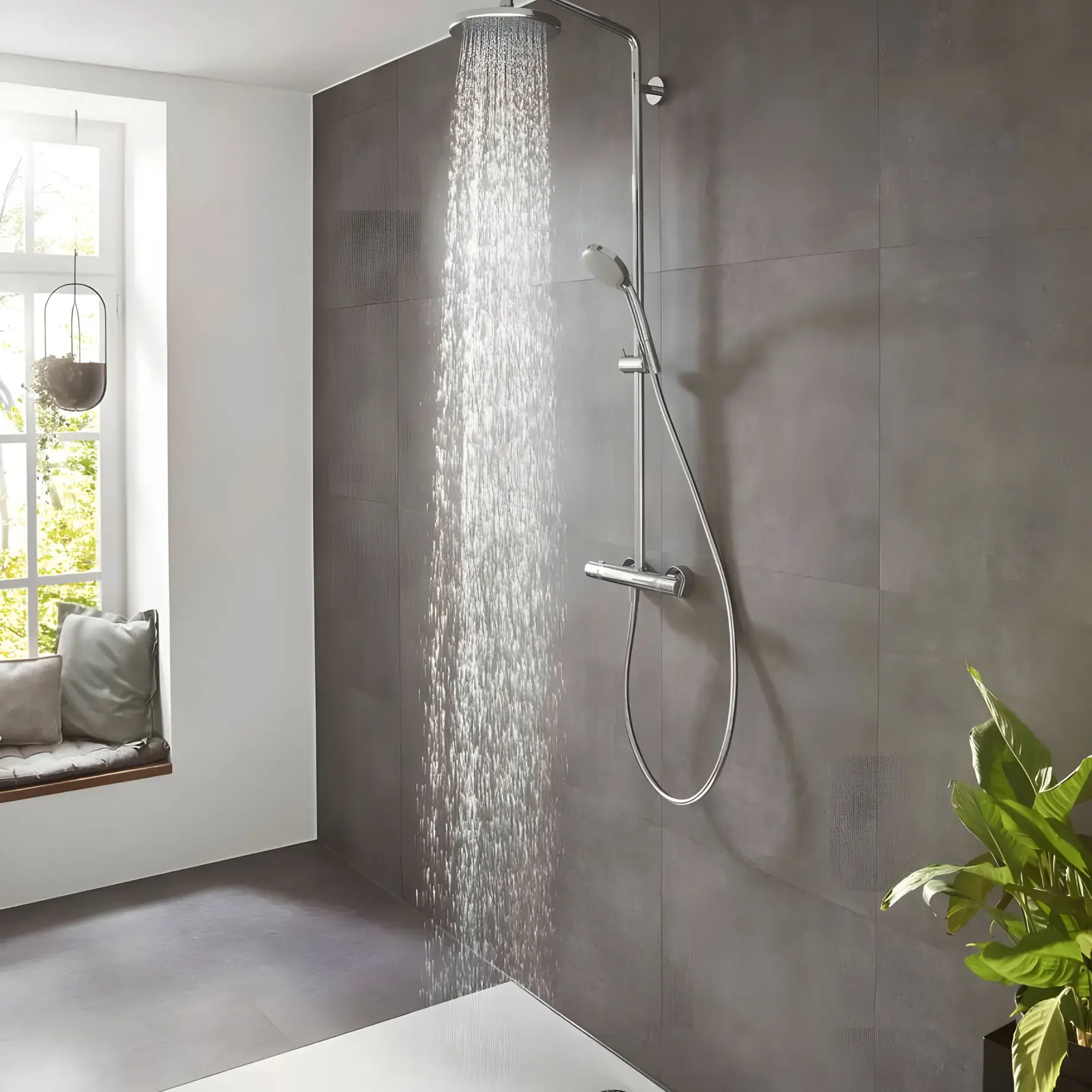 Душова система з термостатом Croma Hansgrohe 27188000 — вид згори