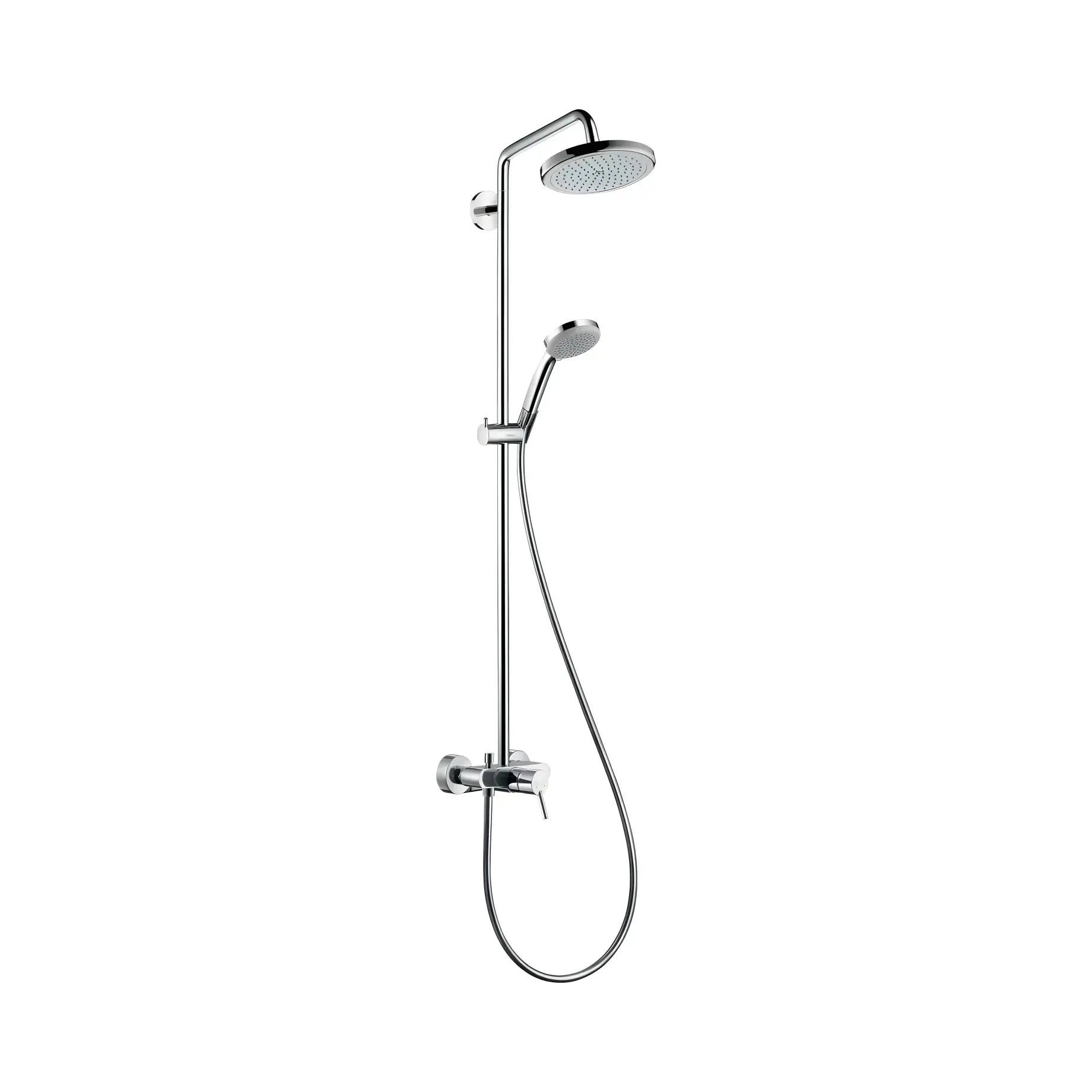 Душова система зі змішувачем Croma Hansgrohe 27222000 — вид на білому тлі