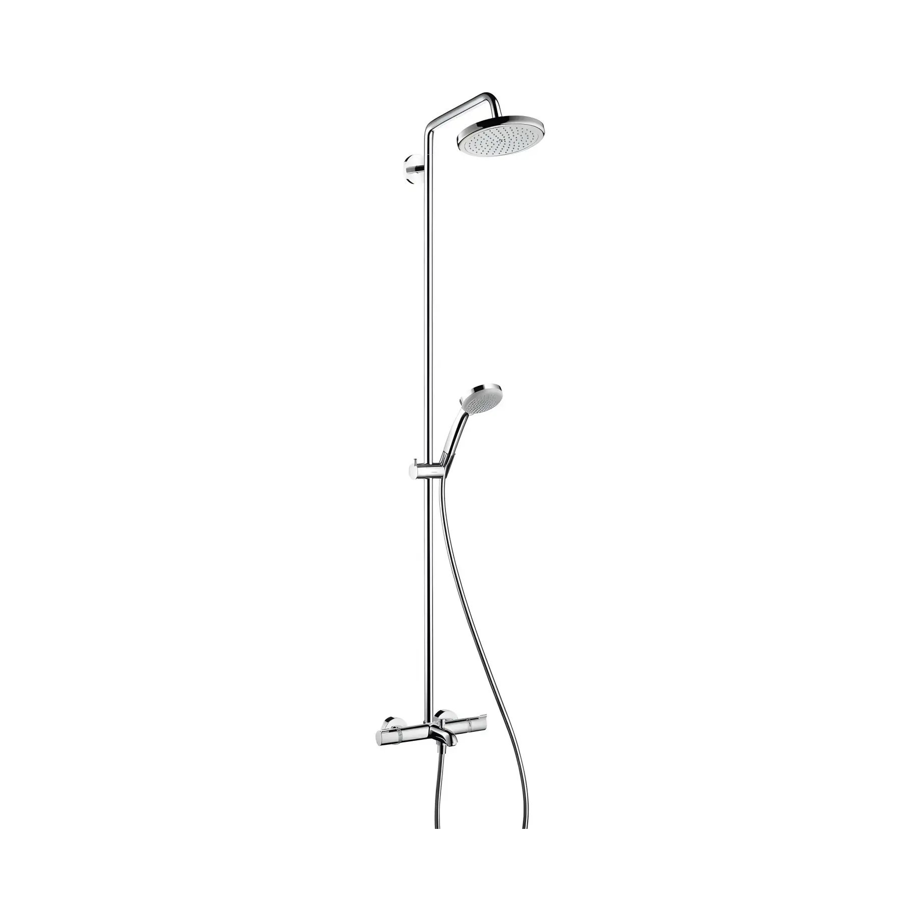 Душова система з термостатом Croma Hansgrohe 27223000 — вид на білому тлі