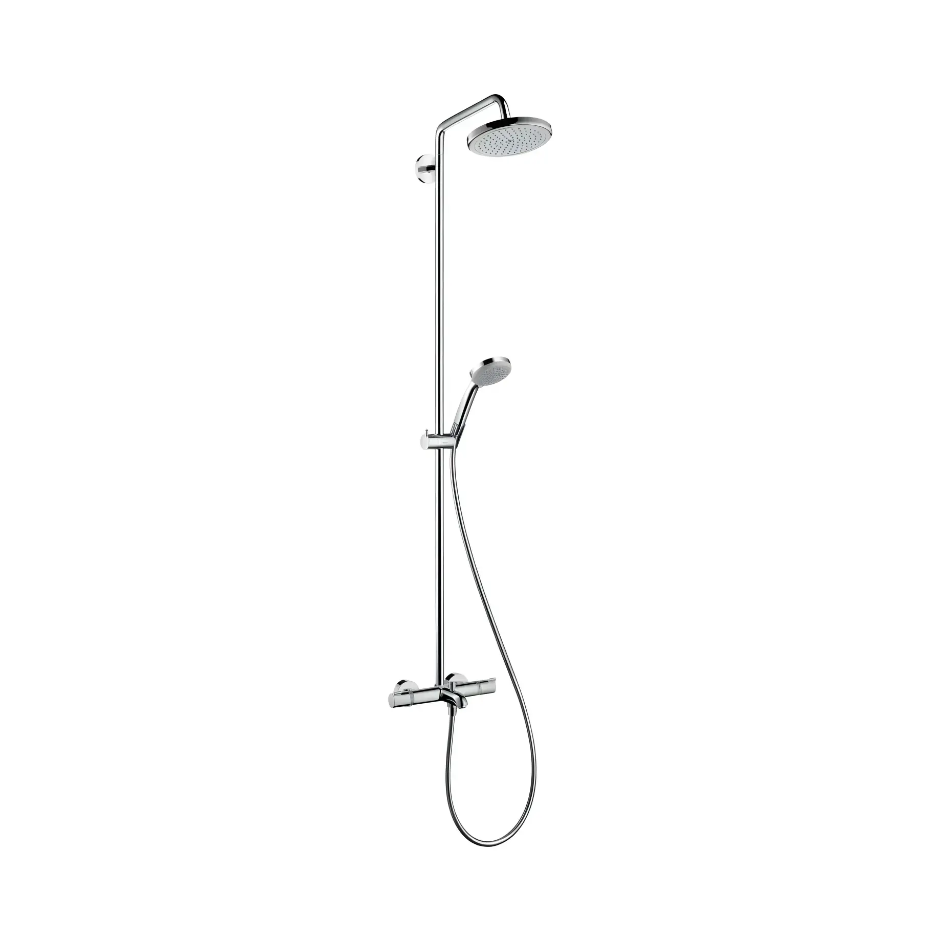 Душова система з термостатом Croma Hansgrohe 27223000 — вид спереду