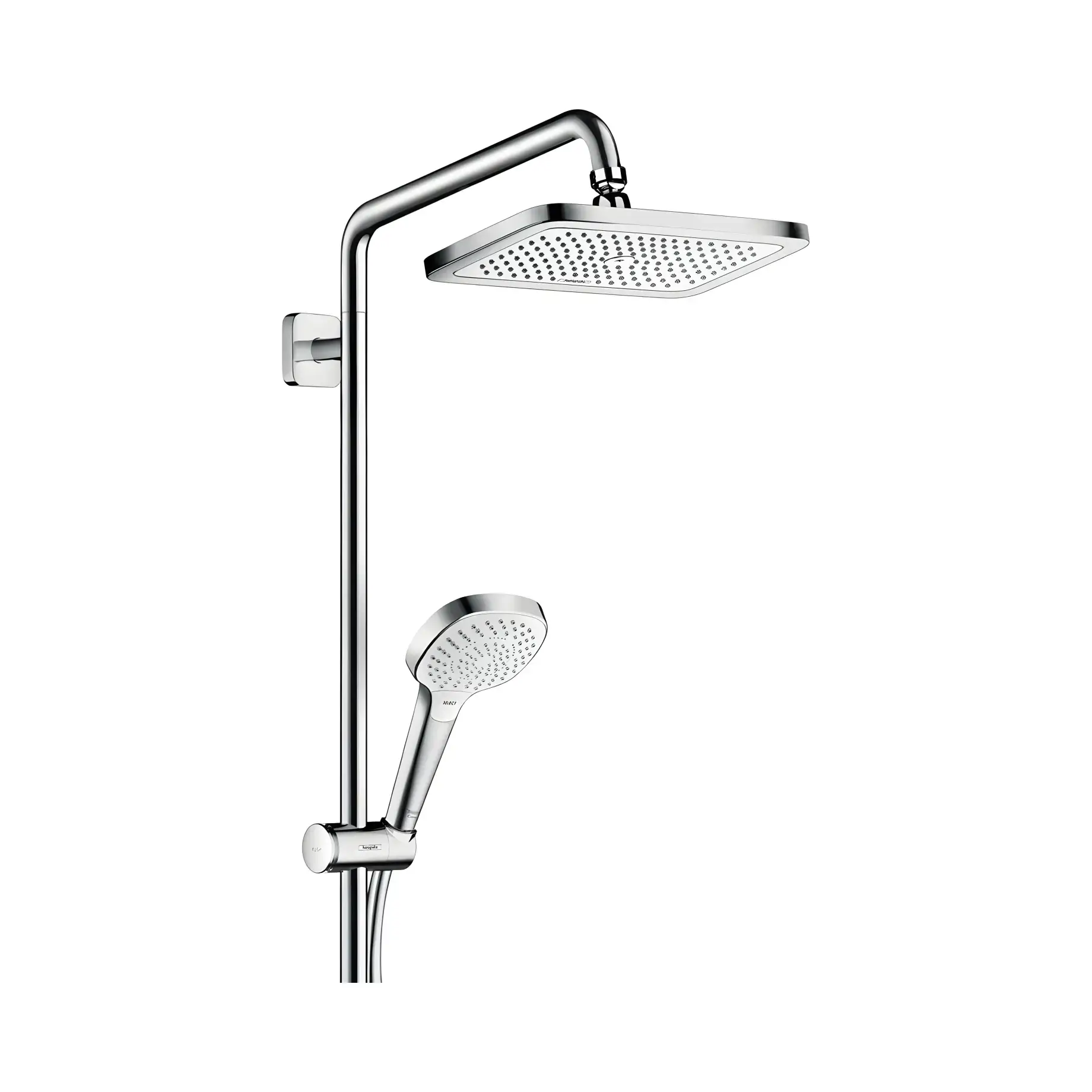 Душова система з термостатом Croma E Hansgrohe 27630000 — вид всередину
