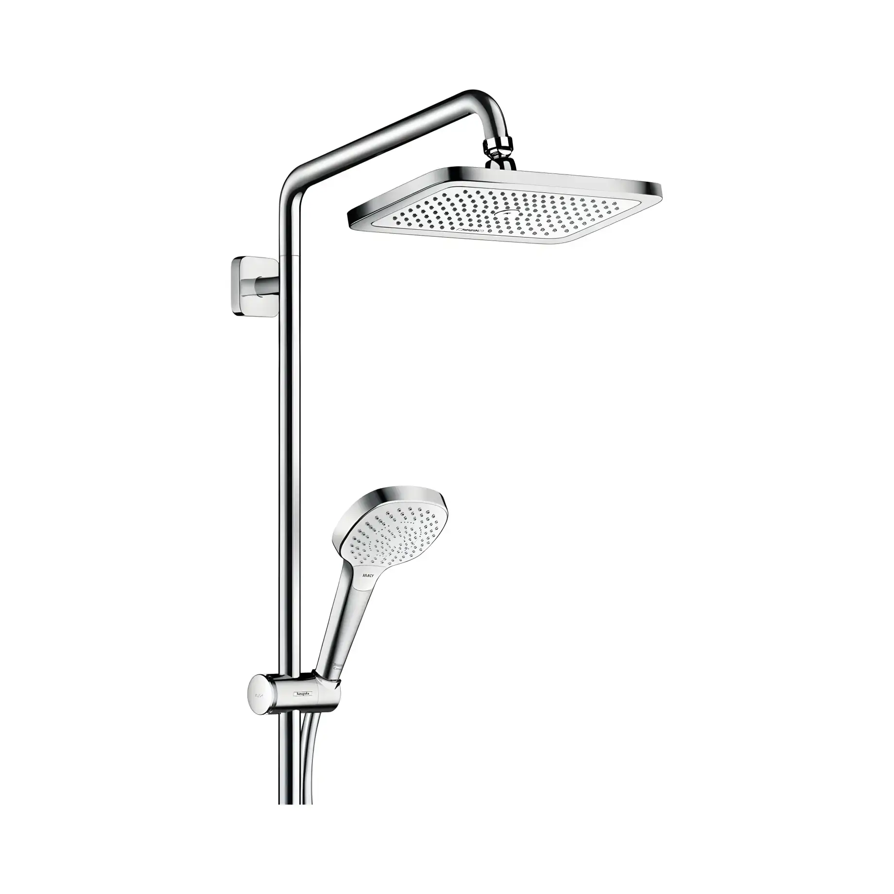 Душова система з термостатом Croma E Hansgrohe 27660000 — вид ззаду