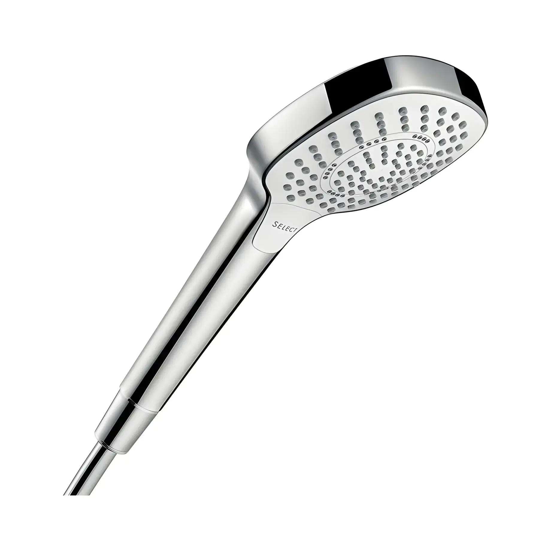 Ручний душ 3jet Croma Select E Hansgrohe 26811400 White / Chrome — вид на білому тлі