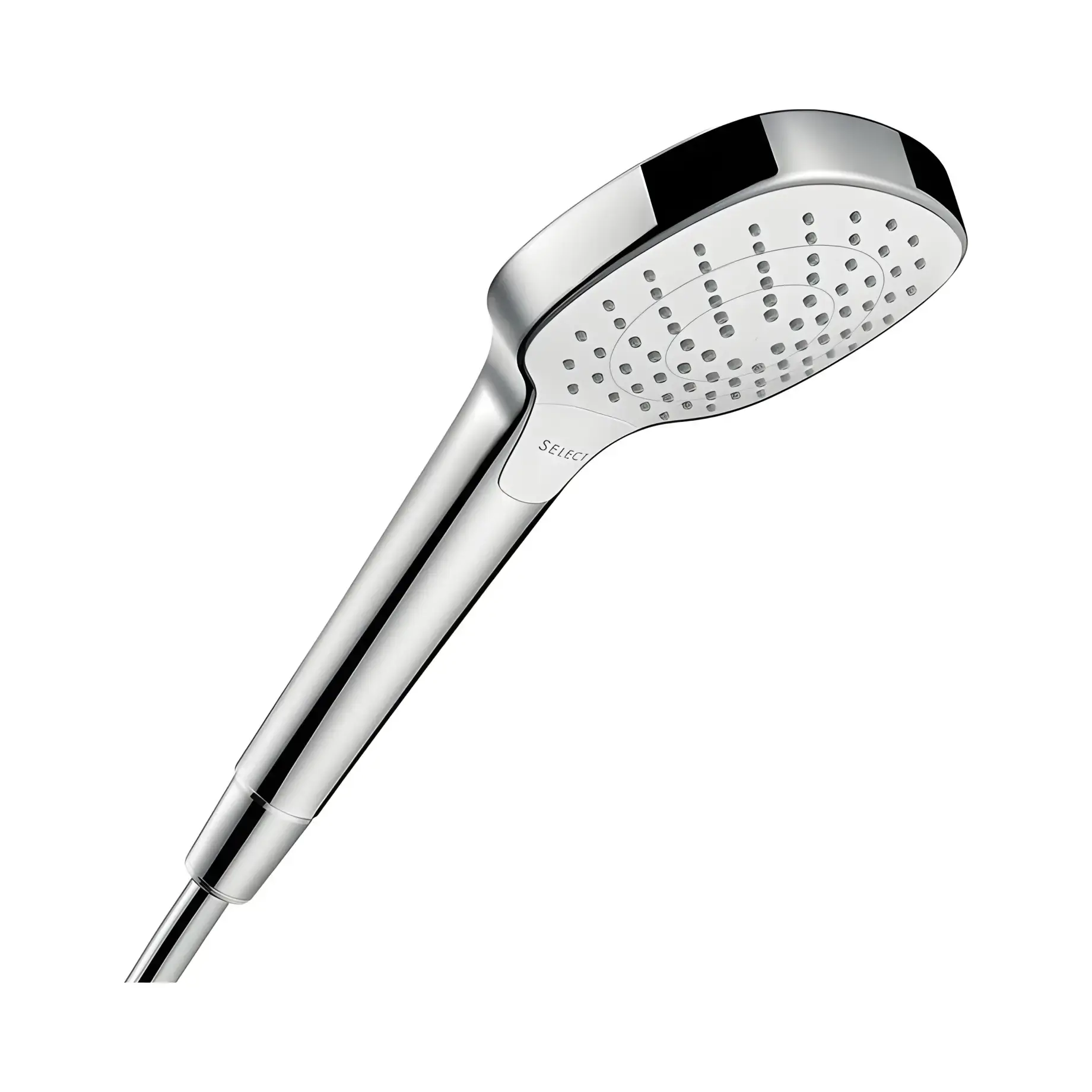 Ручний душ 3jet Croma Select E Hansgrohe 26813400 White / Chrome — вид на білому тлі