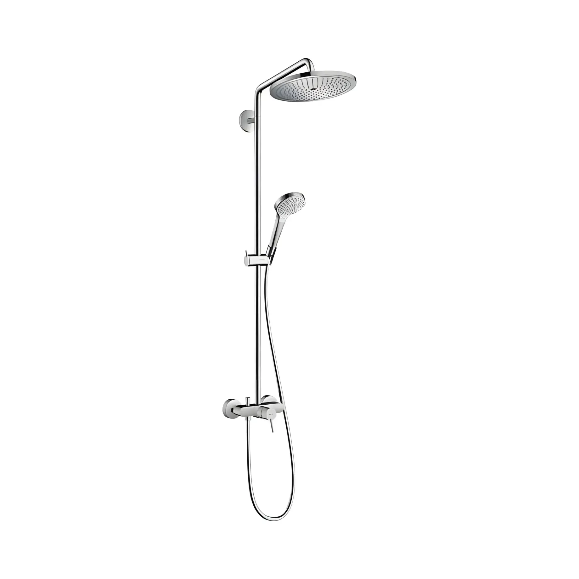 Душова система зі змішувачем Croma Select S Hansgrohe 26791000 — вид на білому тлі