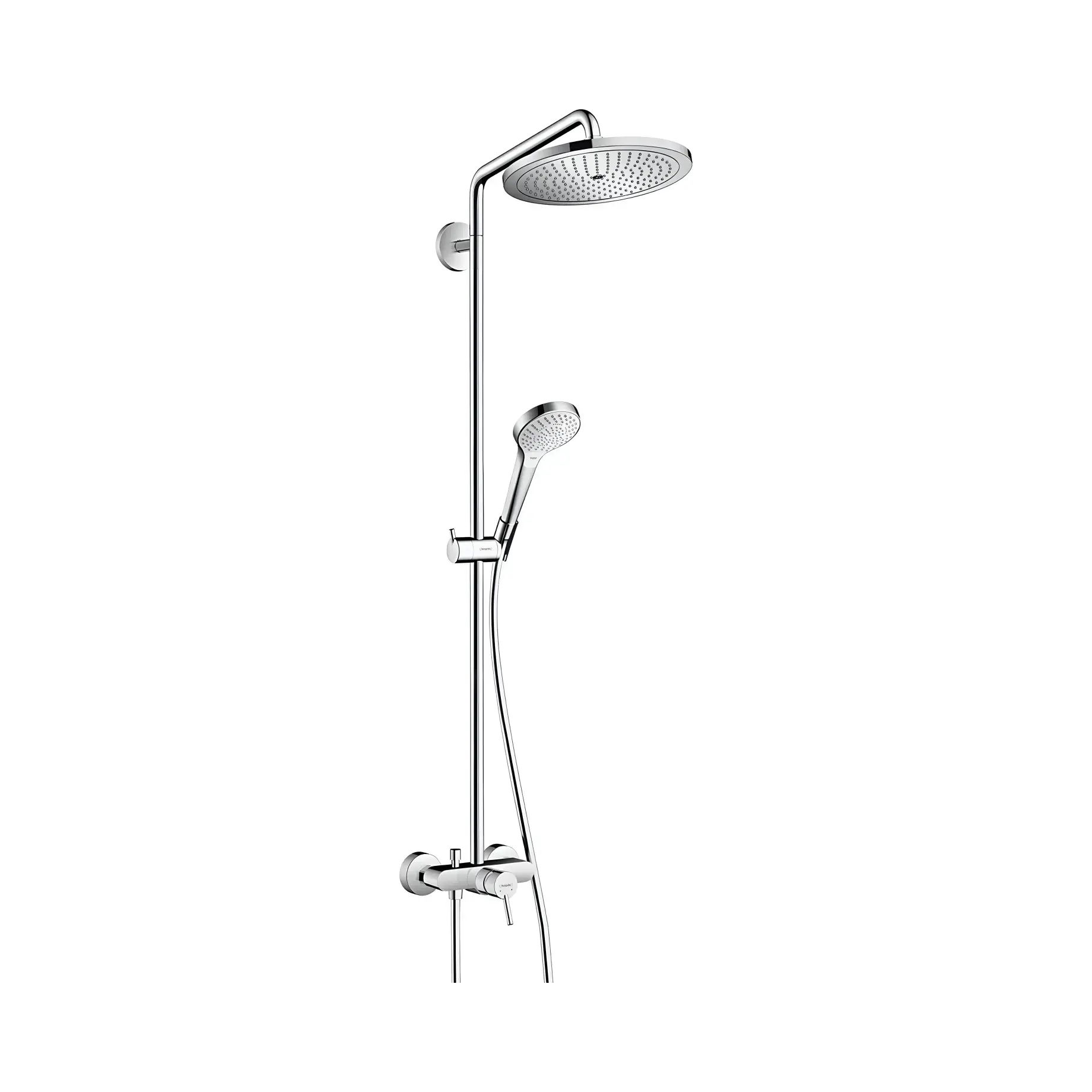Душова система зі змішувачем Croma Select S Hansgrohe 26791000 — вид спереду