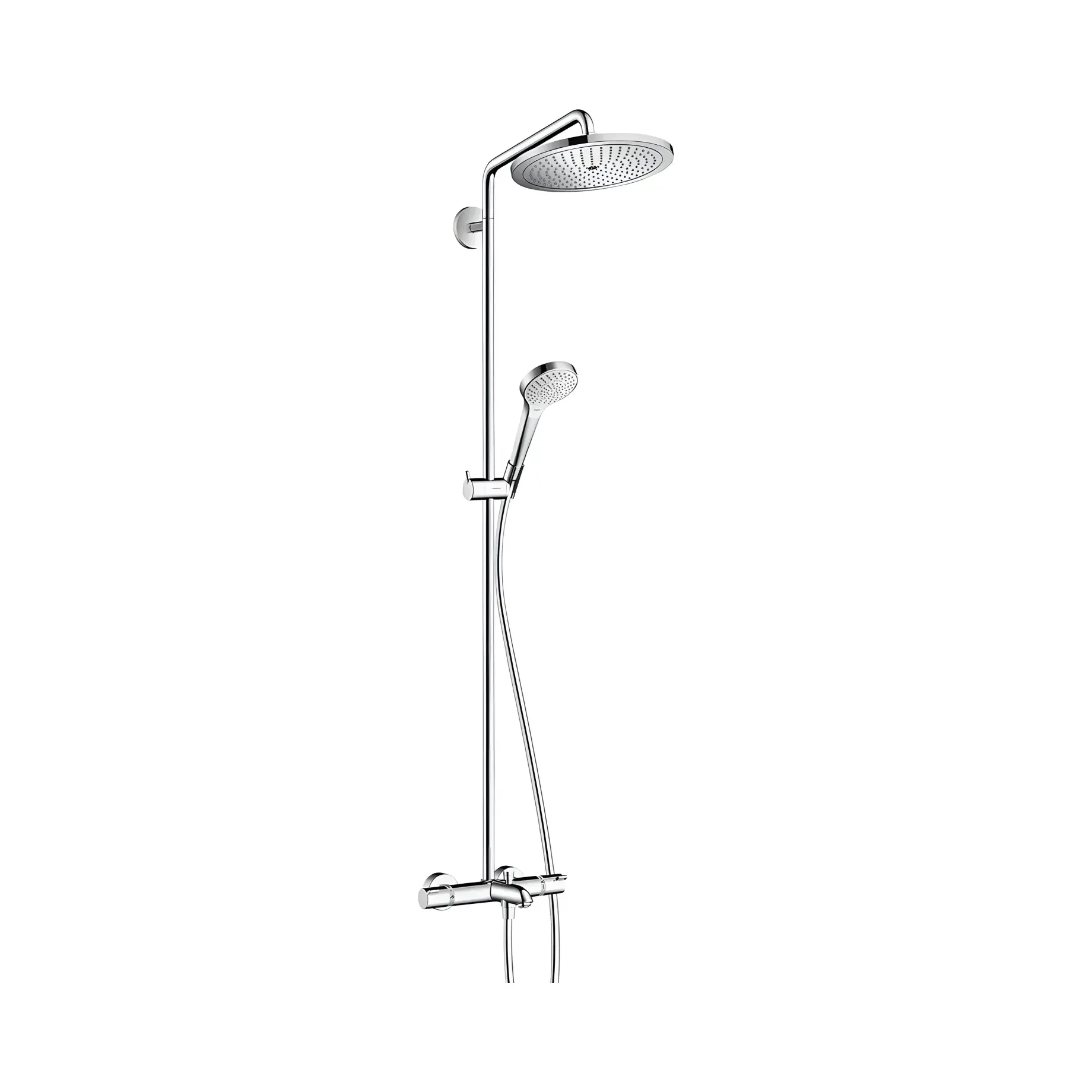 Душова система з термостатом Croma Select S Hansgrohe 26792000 — вид спереду