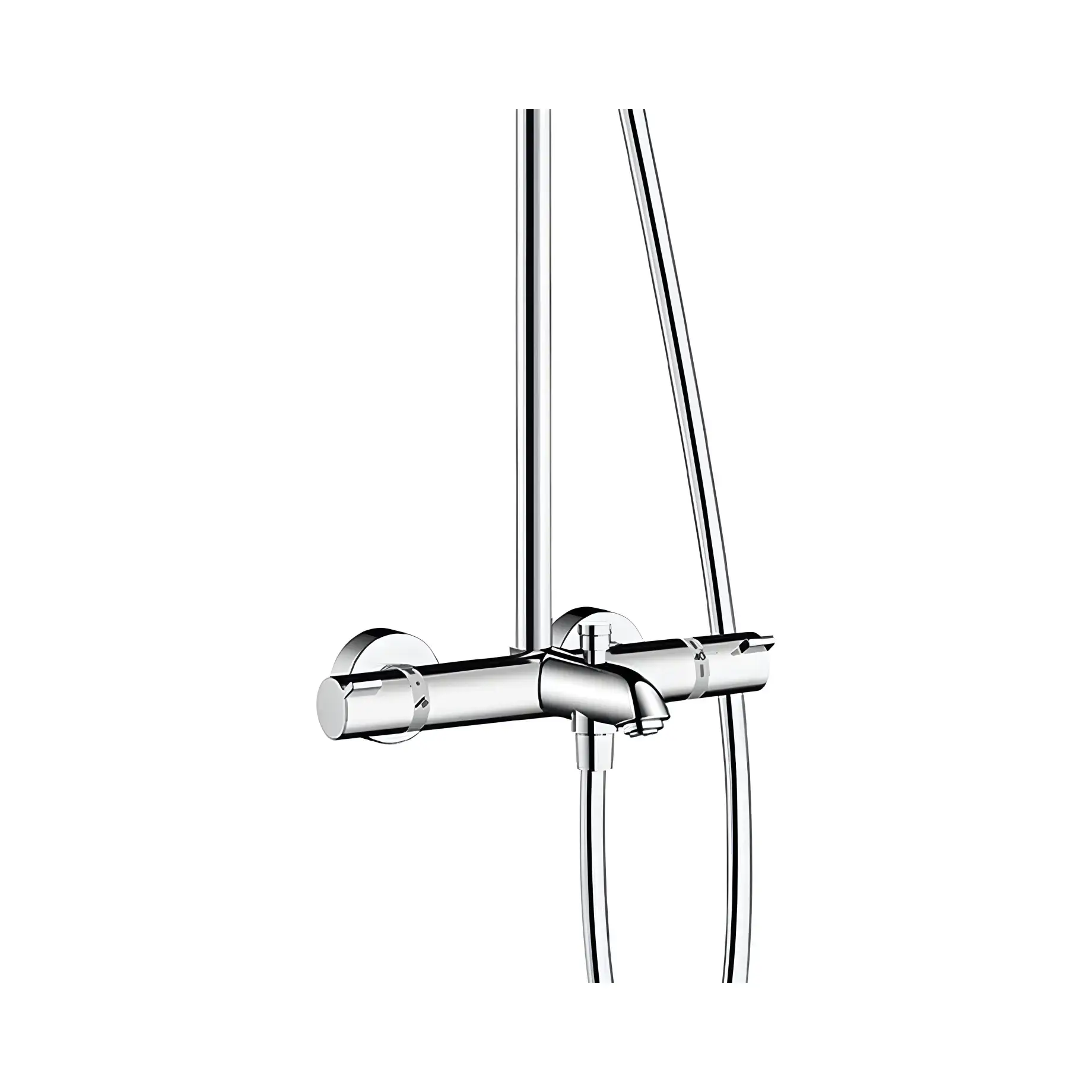 Душова система з термостатом Croma Select S Hansgrohe 26792000 — вид згори