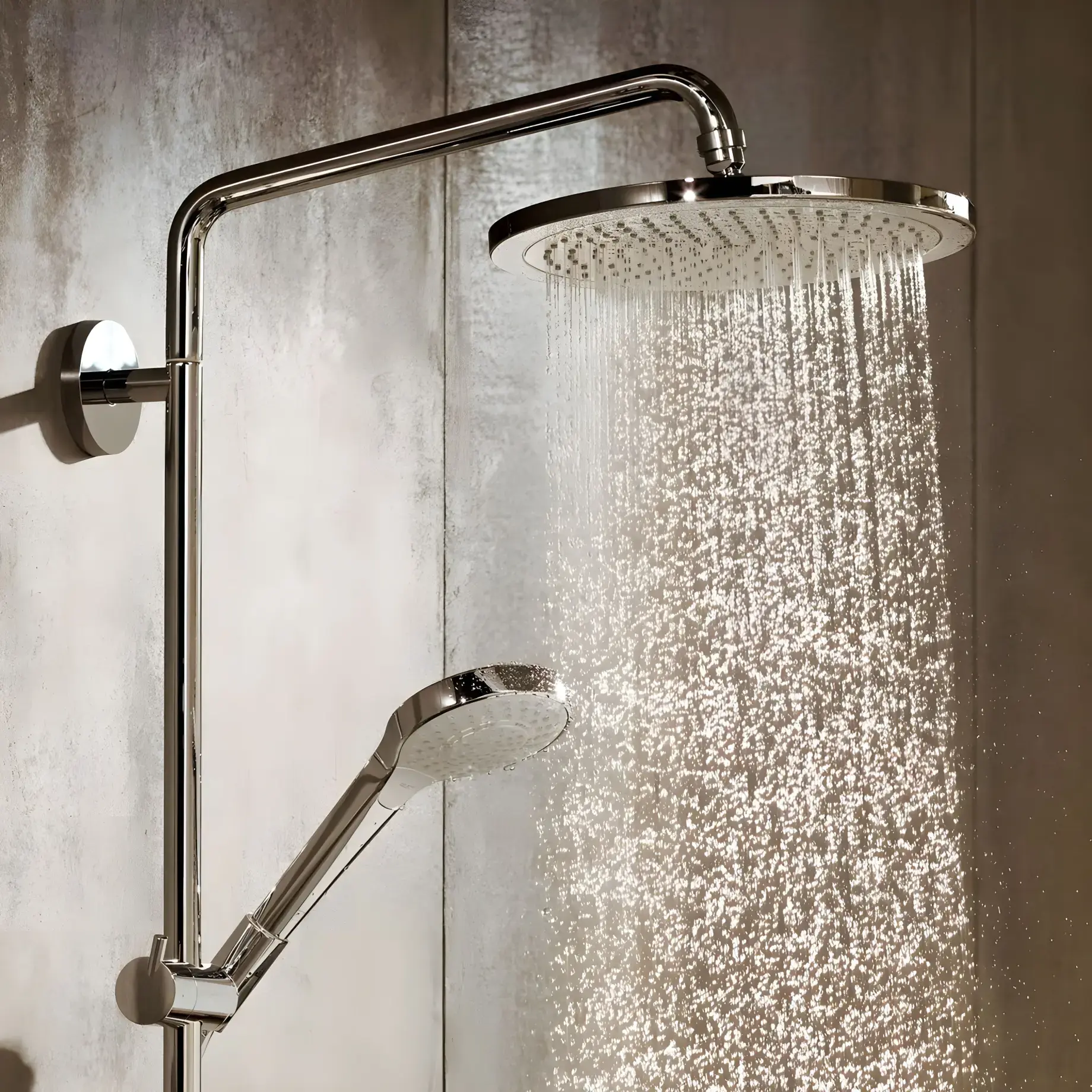 Душова система з термостатом Croma Select S Hansgrohe 26794000 — ракурс 3/4