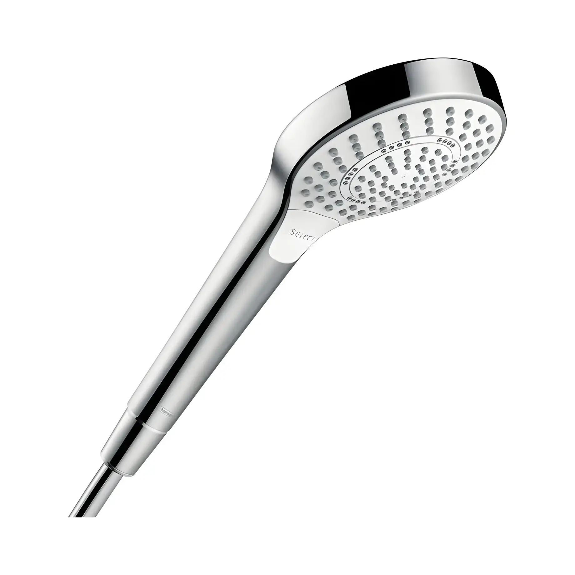 Ручний душ 3jet Croma Select S Hansgrohe 26800400 White / Chrome — вид на білому тлі