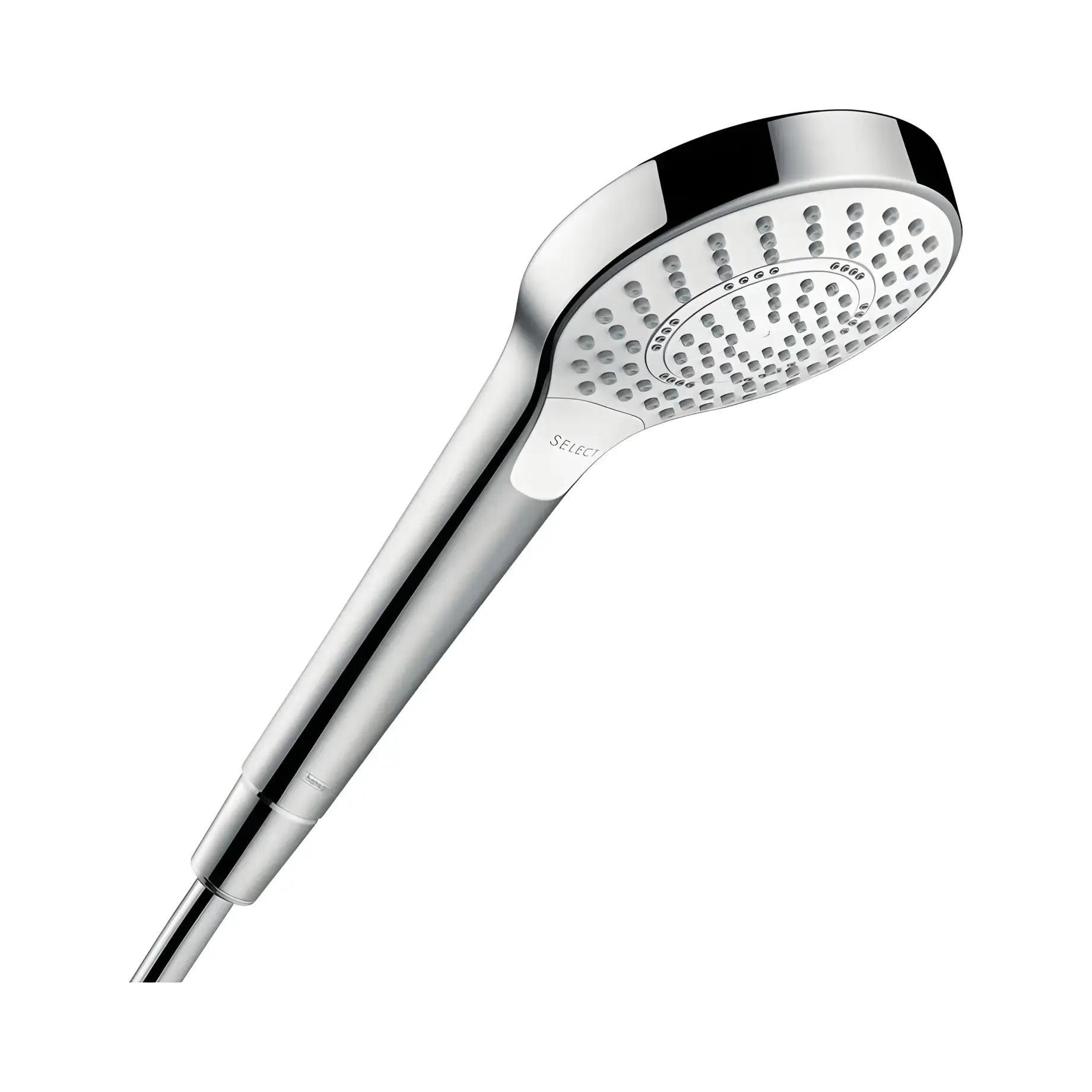 Ручний душ 3jet Croma Select S Hansgrohe 26801400 White / Chrome — вид на білому тлі