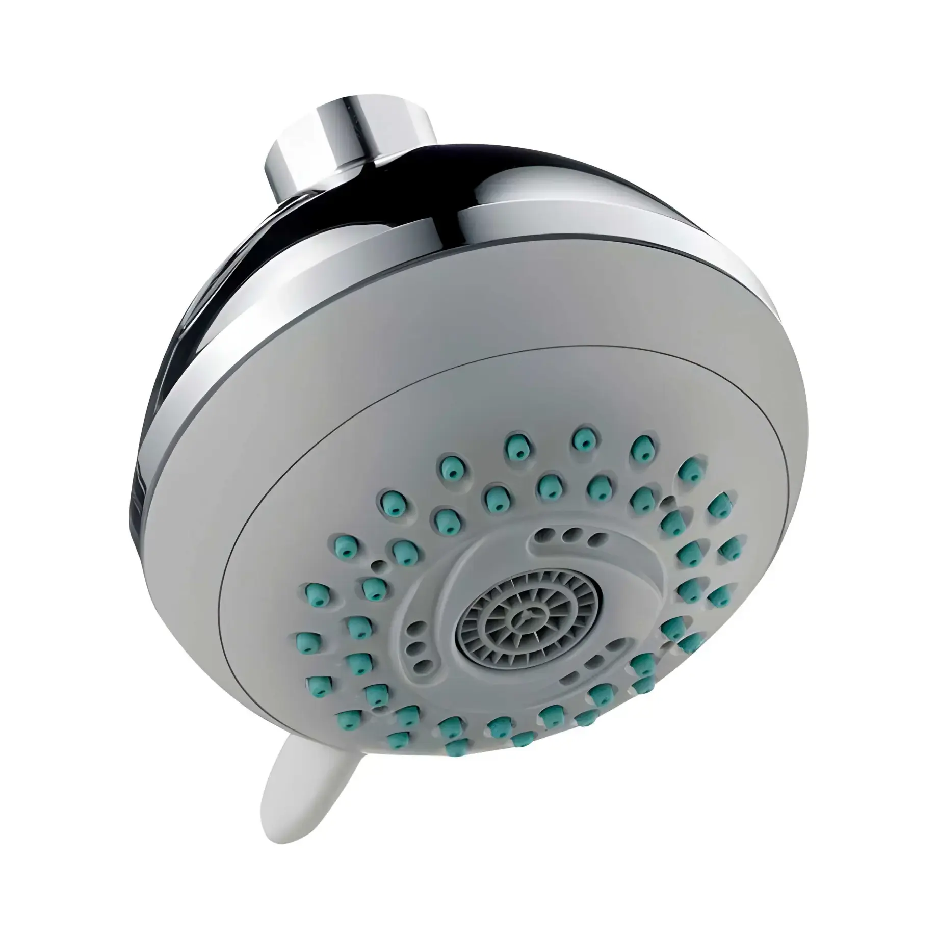 Верхній душ 3jet Crometta Hansgrohe 28425000 Chrome 8.5 х 8.5 см — вид на білому тлі