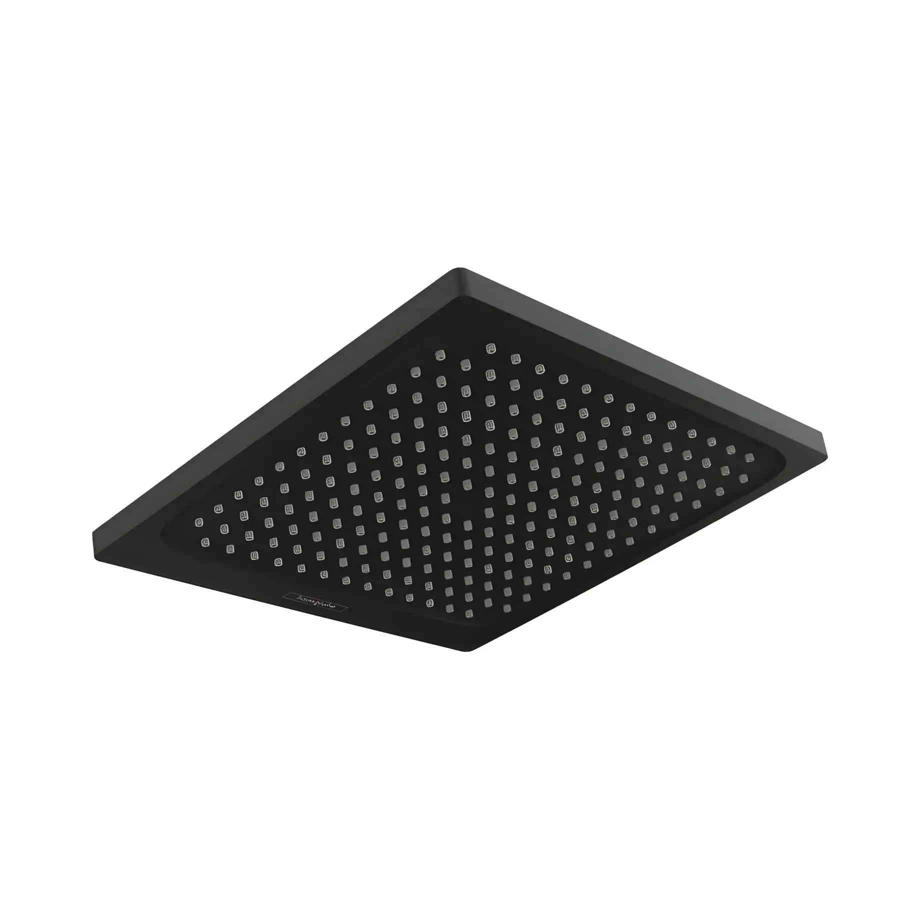 Верхній душ 1jet Crometta E Hansgrohe 26727670 Matt Black 24 х 24 см — вид на білому тлі