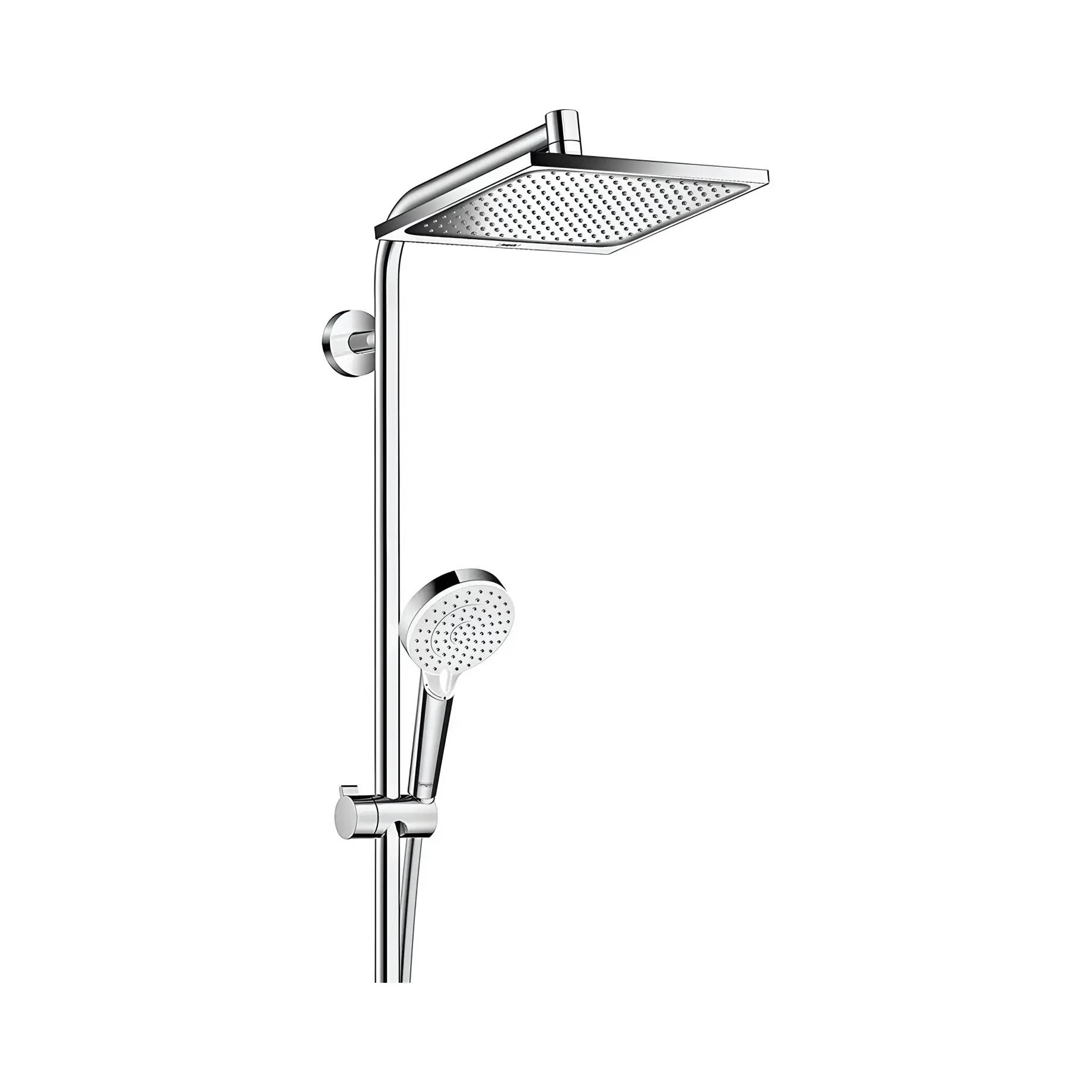 Душова система з термостатом Crometta E Hansgrohe 27298000 — бічний ракурс
