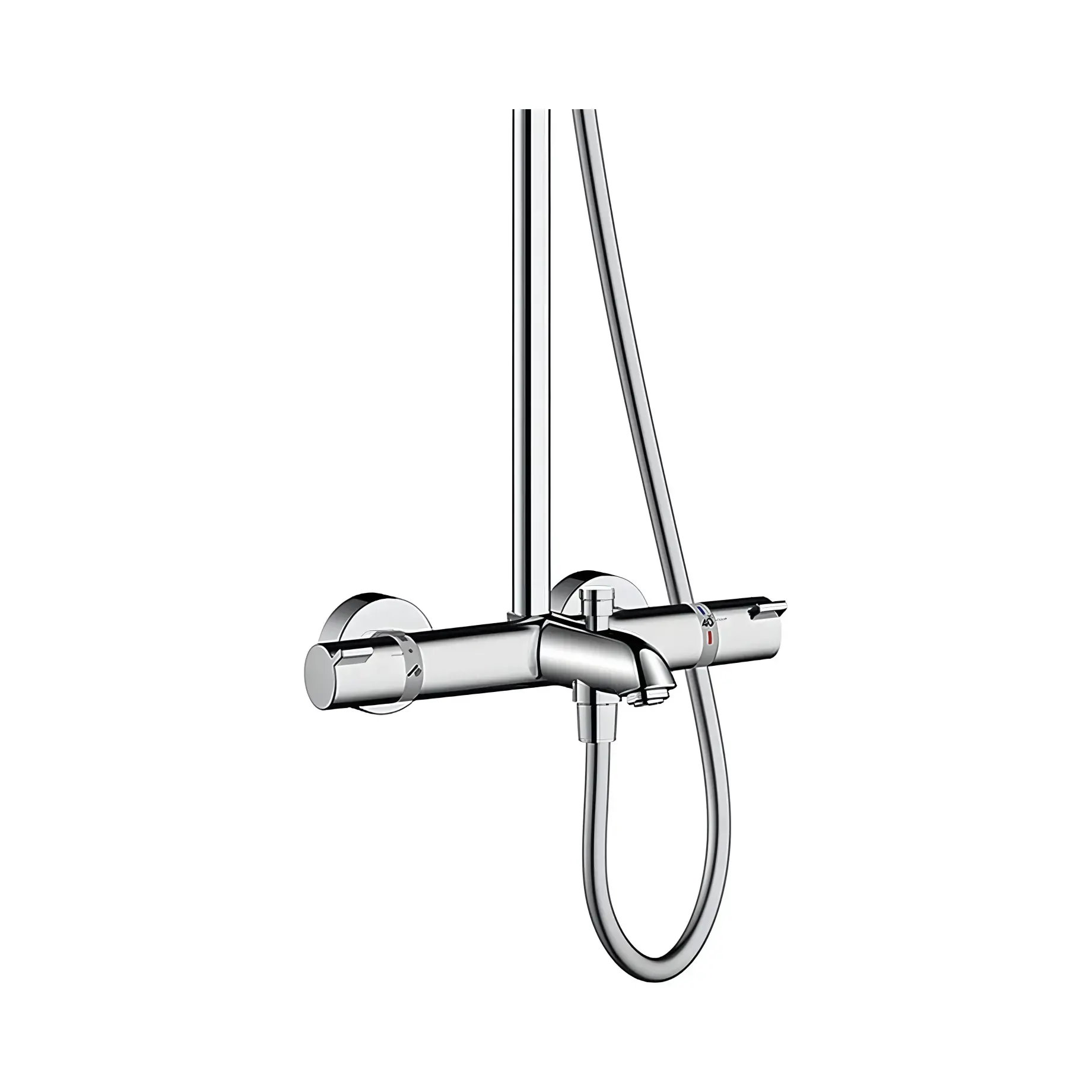 Душова система з термостатом Crometta E Hansgrohe 27298000 — вид згори