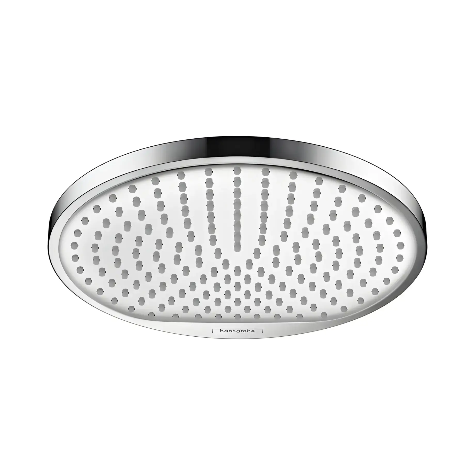 Верхній душ 1jet Crometta S Hansgrohe 26725000 Chrome 24 х 24 см — вид на білому тлі