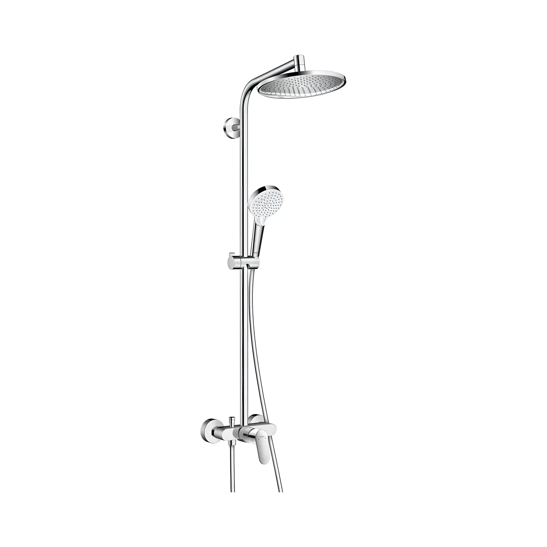 Душова система зі змішувачем Crometta S Hansgrohe 27269000 — вид ззаду