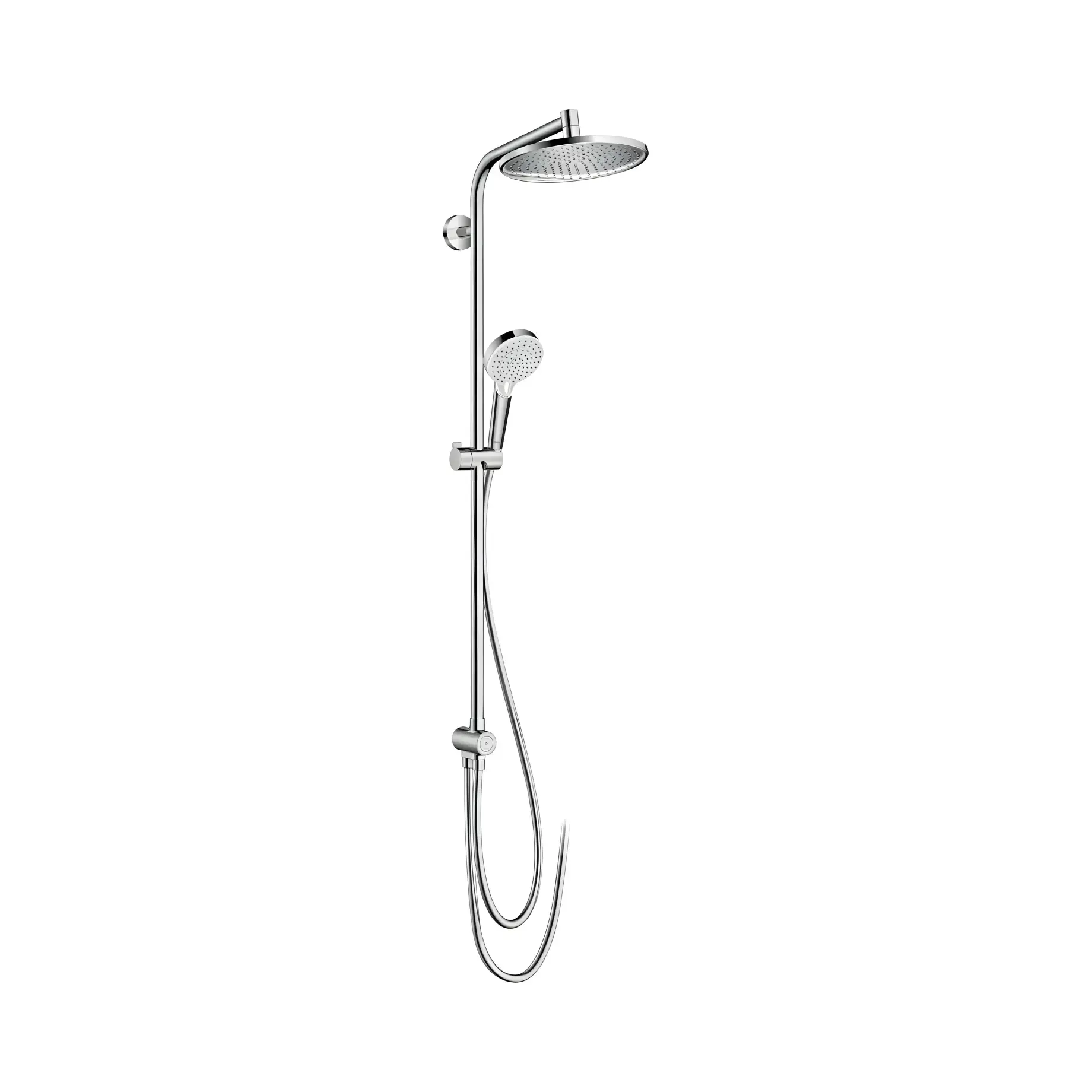 Душова система Crometta S Hansgrohe 27270000 Chrome — вид на білому тлі