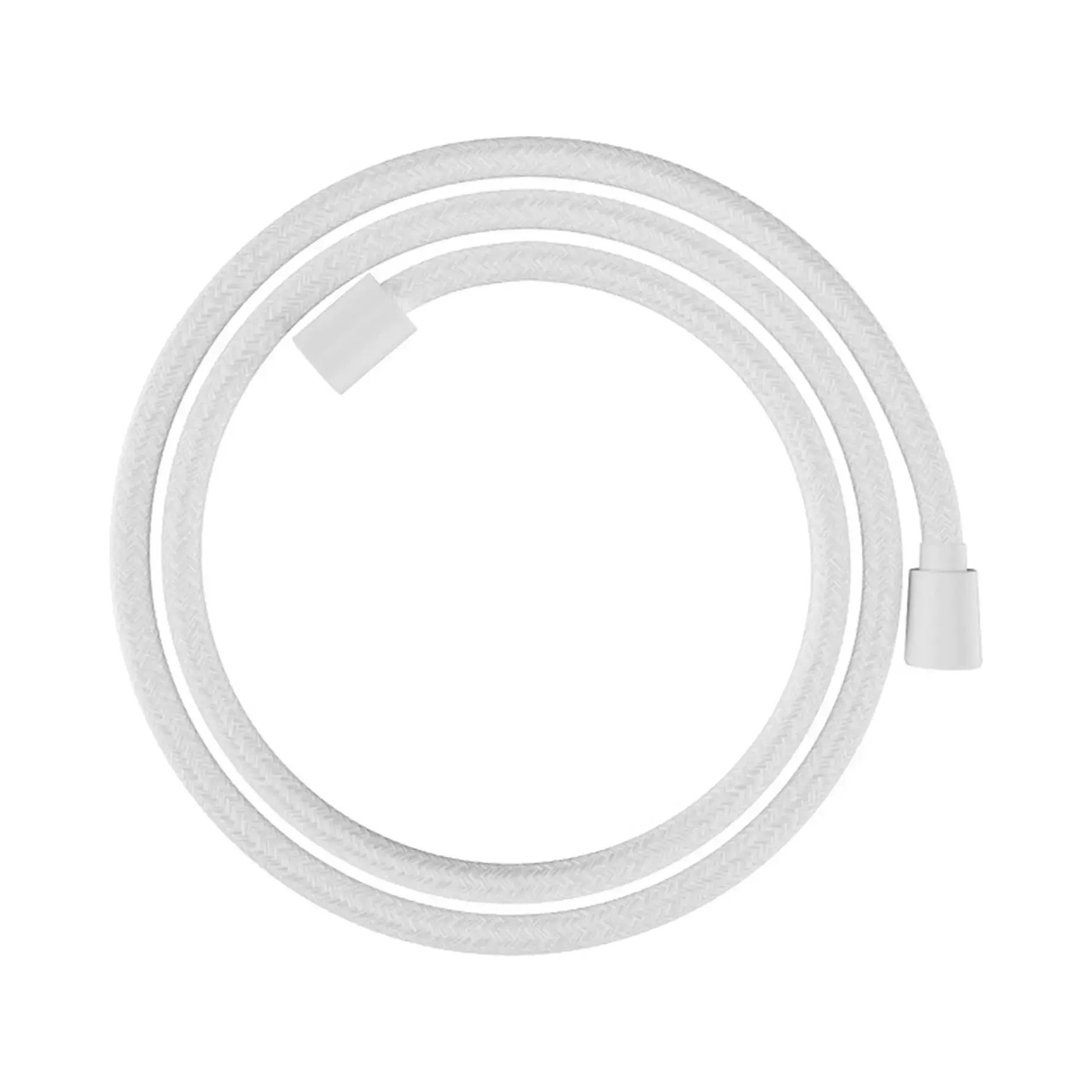 Шланг для душу 1,6 м Designflex Hansgrohe 28260700 Matt White — вид на білому тлі
