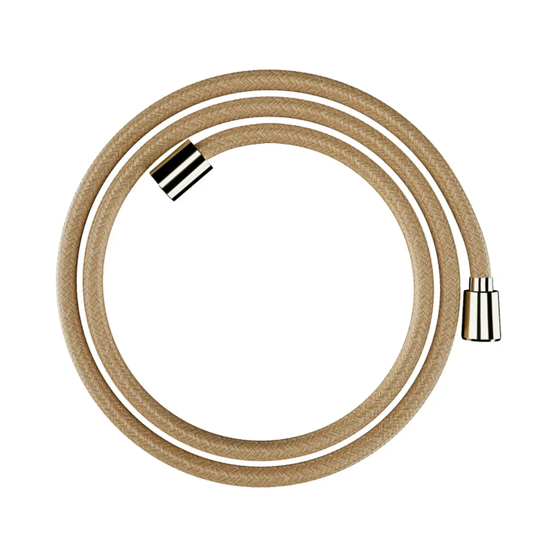 Шланг для душу 1,6 м Designflex Hansgrohe 28260990 Polished Gold Optic — вид на білому тлі