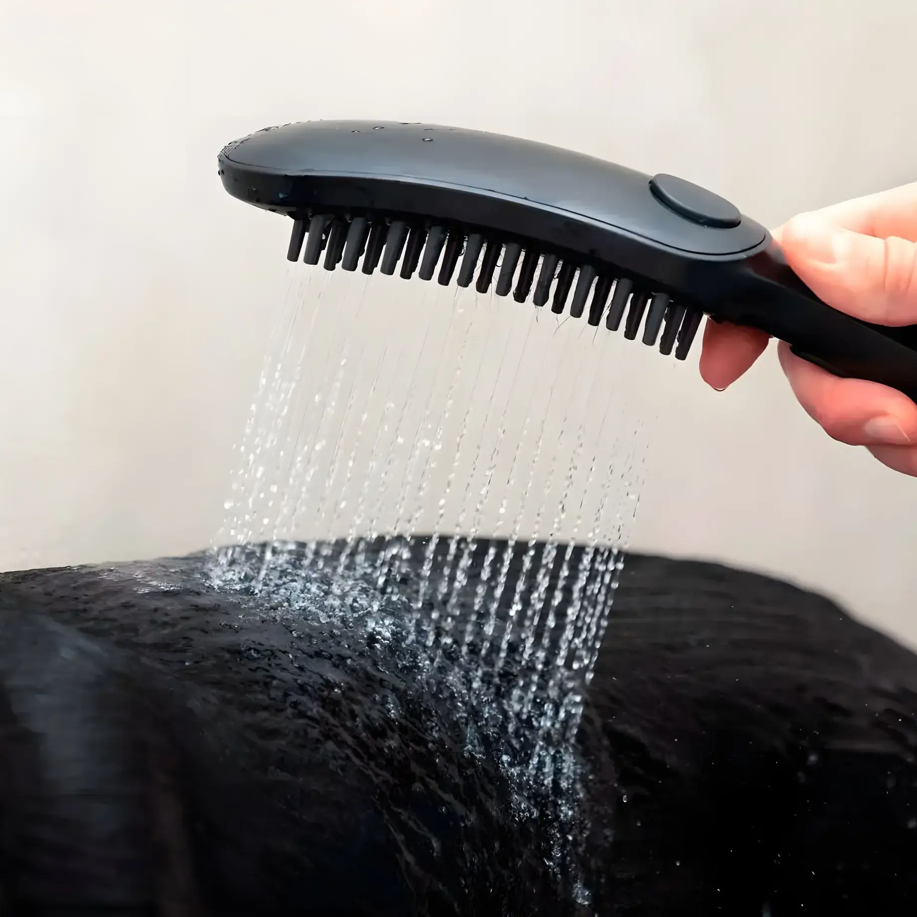Ручний душ 3jet DogShower Hansgrohe 26640670 Matt Black — вид спереду
