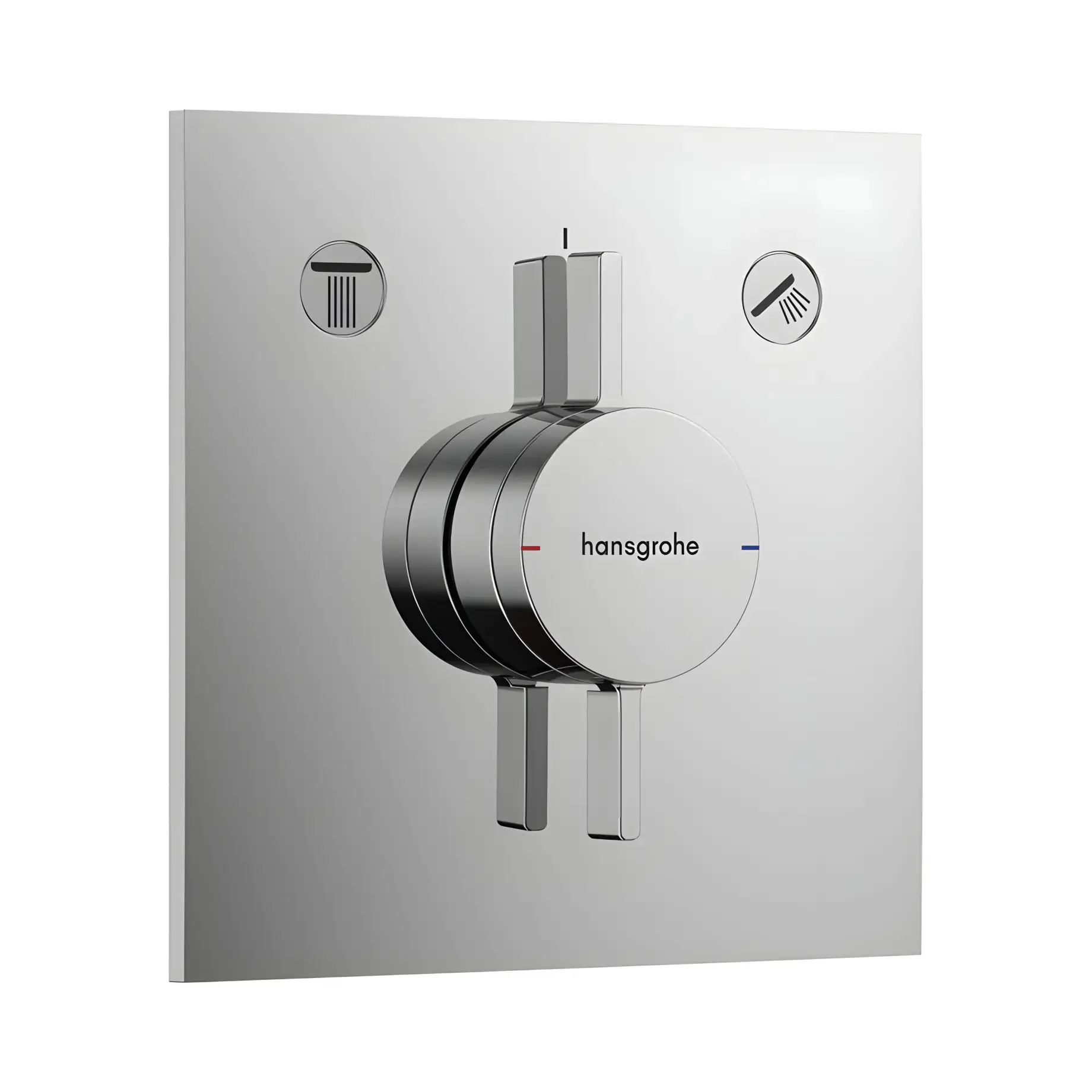 Змішувач для ванни та душу DuoTurn E Hansgrohe 75417000 Chrome — вид на білому тлі