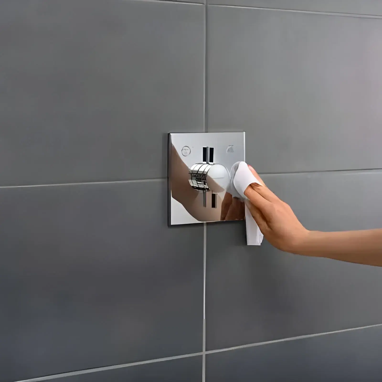 Змішувач для ванни та душу DuoTurn E Hansgrohe 75417000 Chrome — вид спереду
