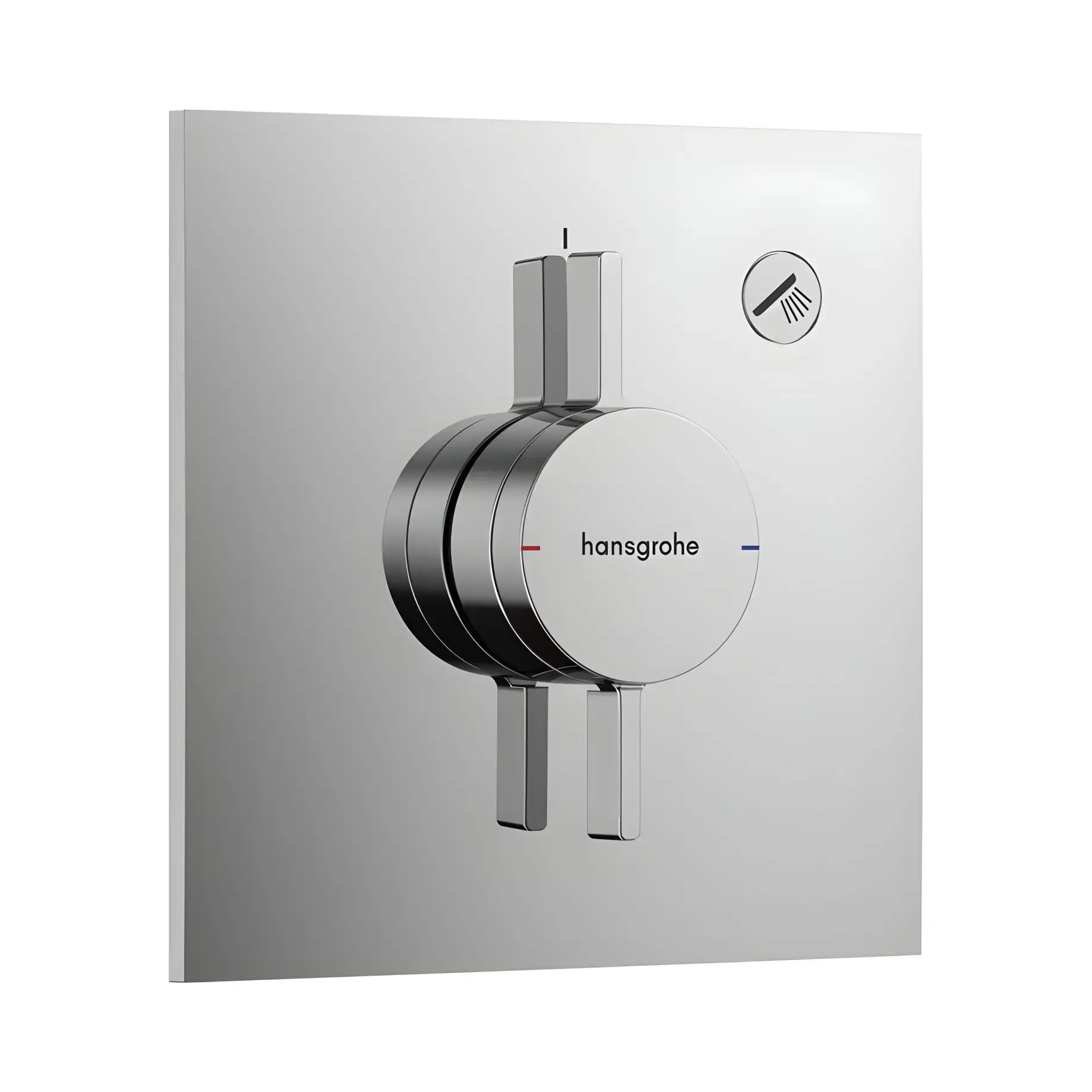 Змішувач для ванни та душу DuoTurn E Hansgrohe 75617000 Chrome — вид на білому тлі