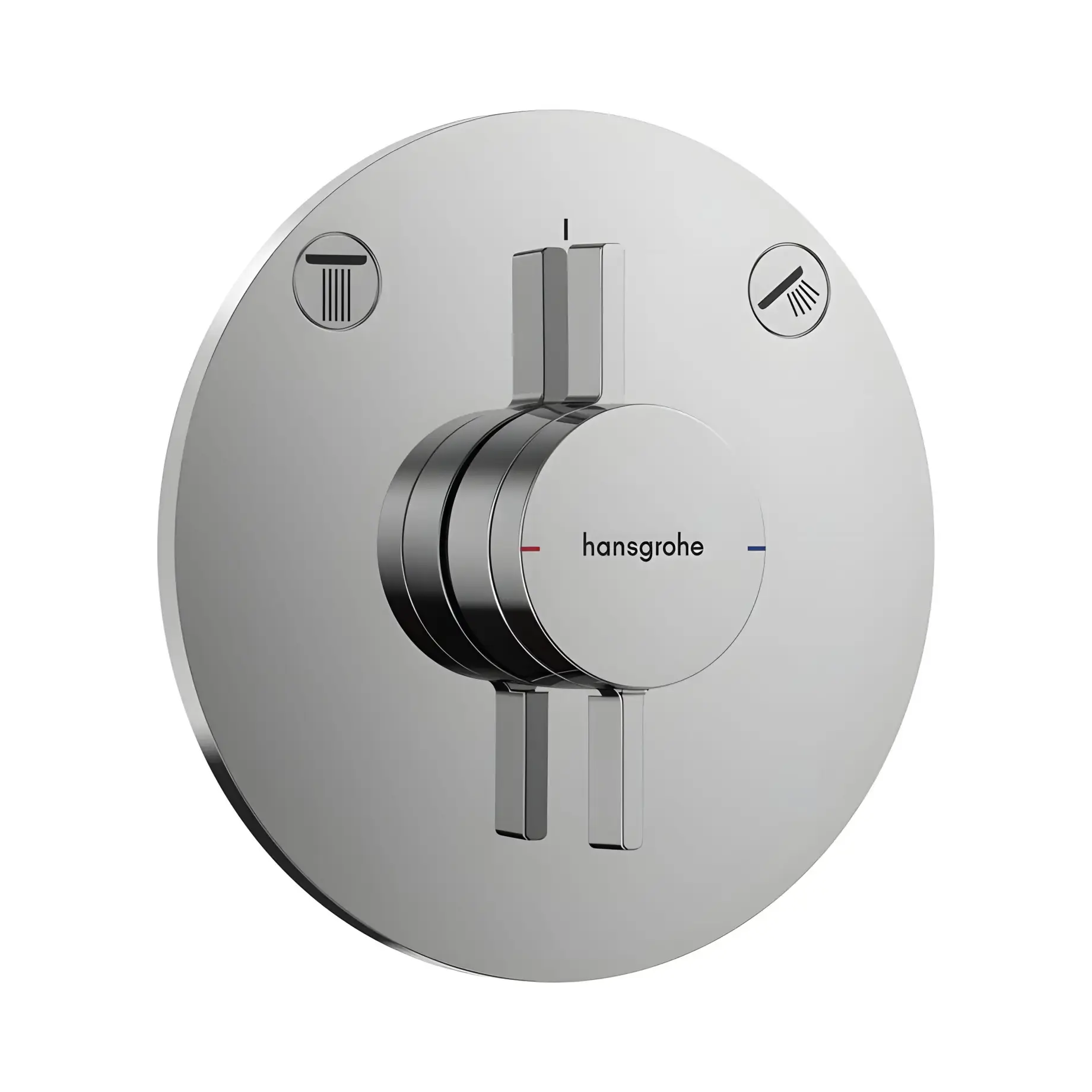 Змішувач для ванни та душу DuoTurn S Hansgrohe 75418000 Chrome — вид на білому тлі