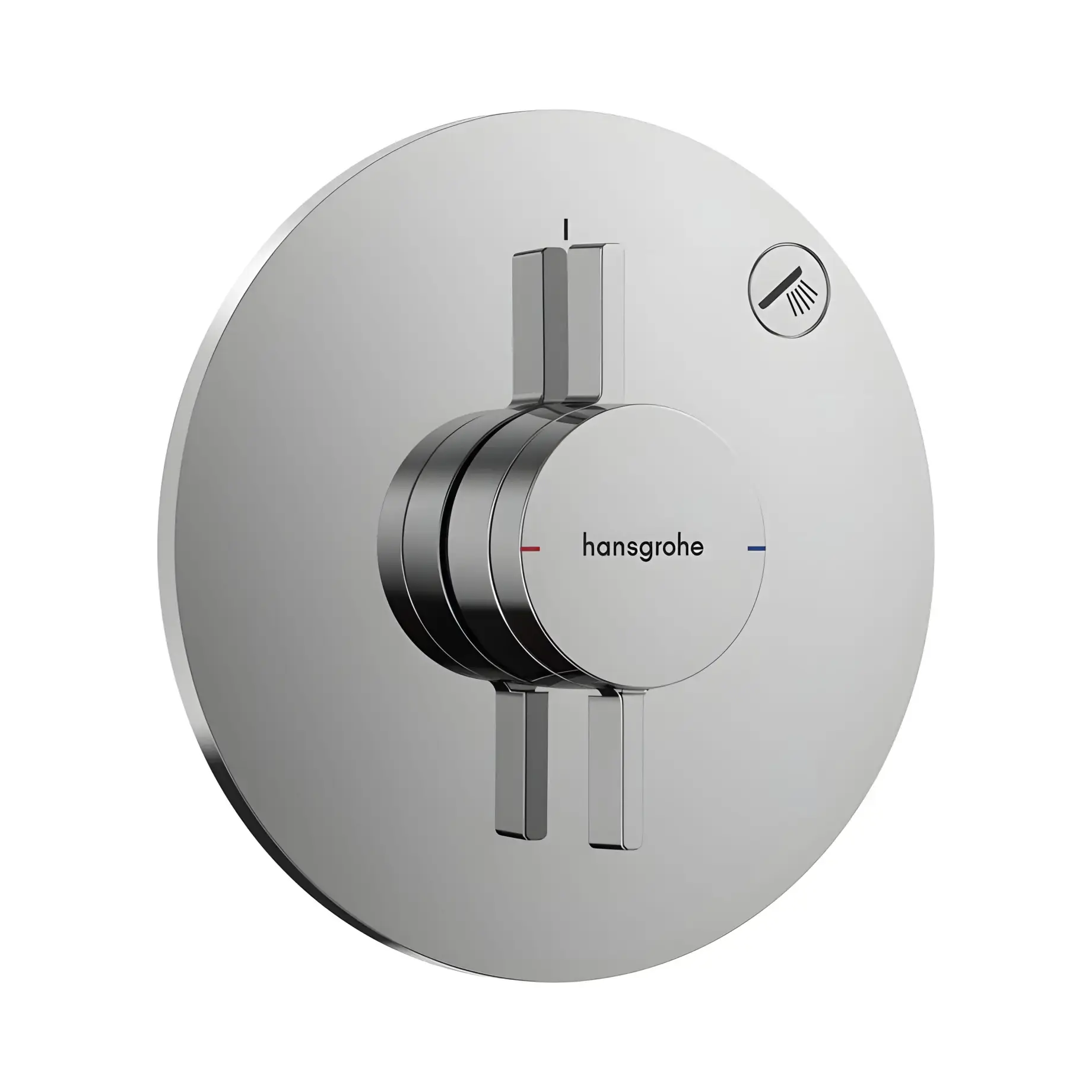 Змішувач для ванни та душу DuoTurn S Hansgrohe 75618000 Chrome — вид на білому тлі