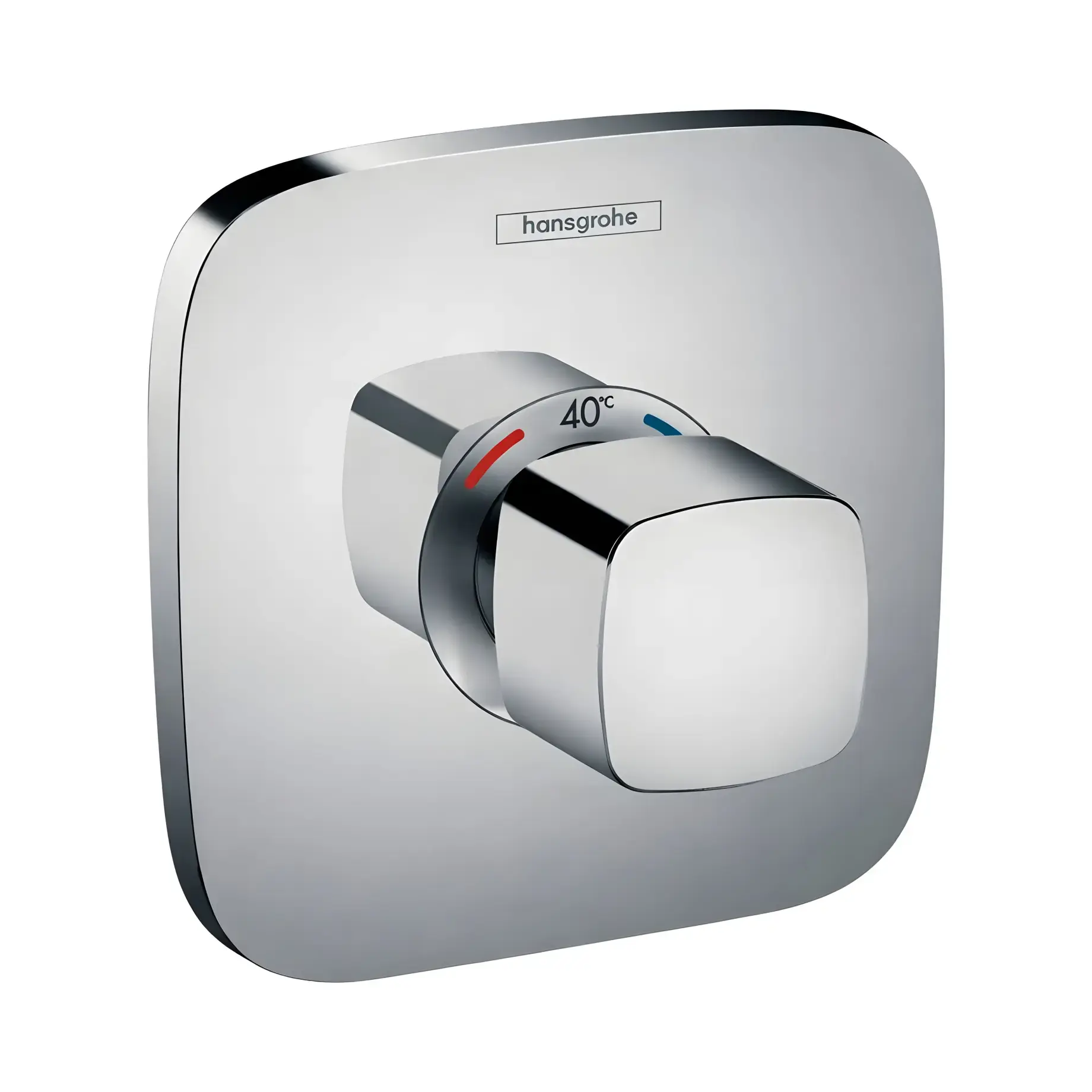 Термостат для ванни та душу Ecostat E Hansgrohe 15706000 Chrome — вид на білому тлі