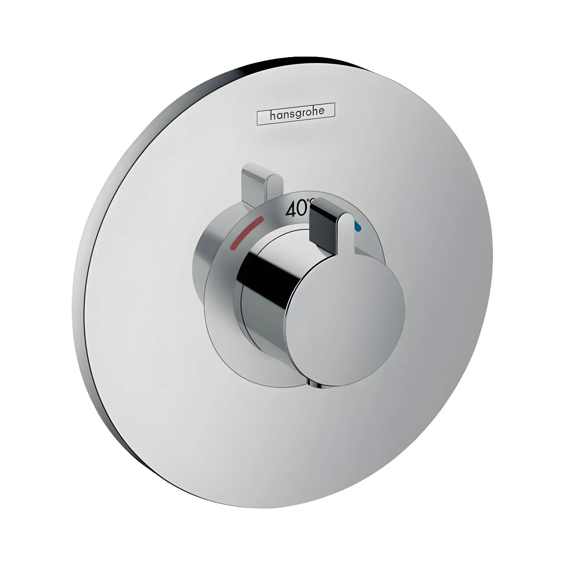 Термостат для ванни та душу Ecostat S Hansgrohe 15755000 — вид на білому тлі