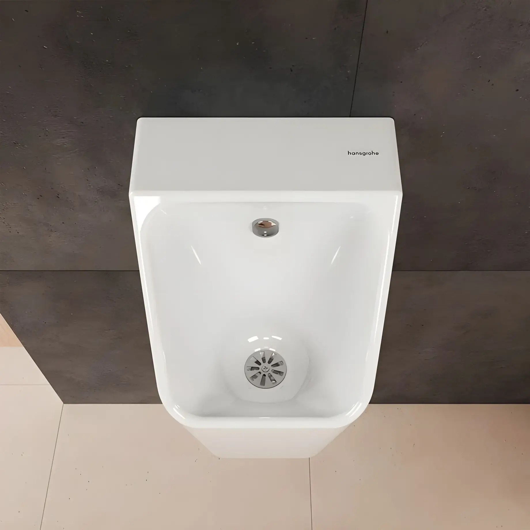 Пісуар EluPura Q Hansgrohe 60127450 — вид згори