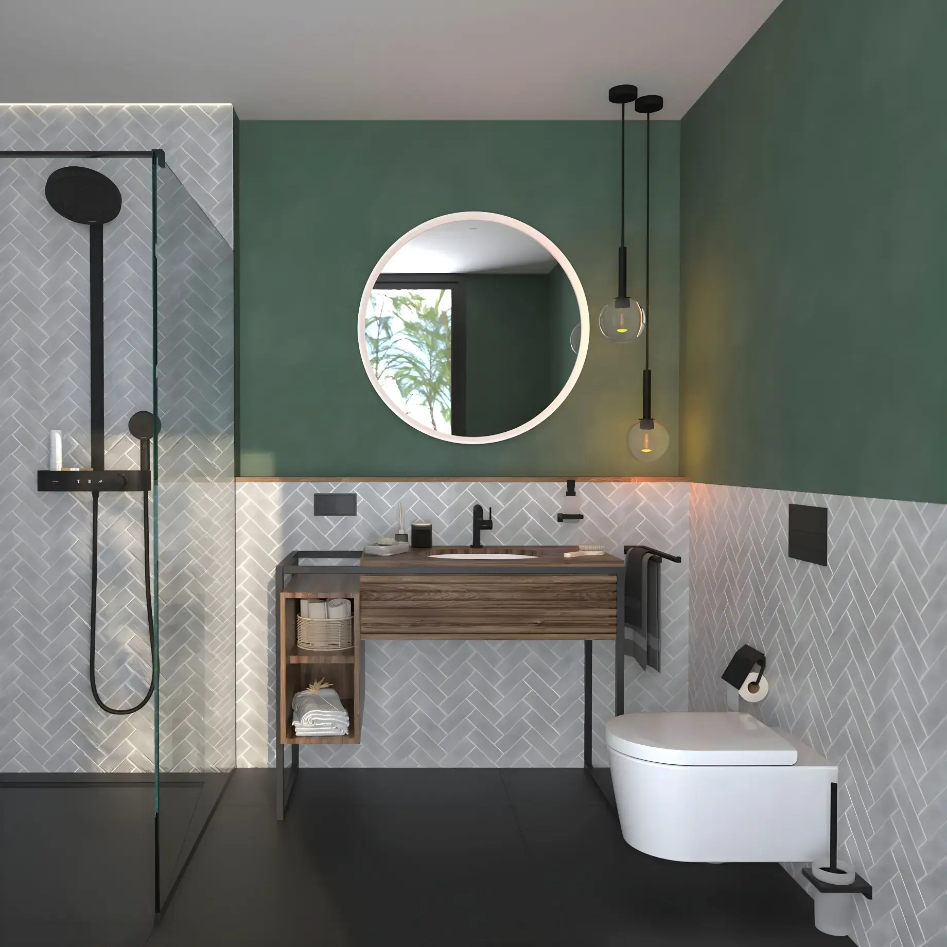Унітаз EluPura S Hansgrohe 60193450 + 60148450 — вид ззаду