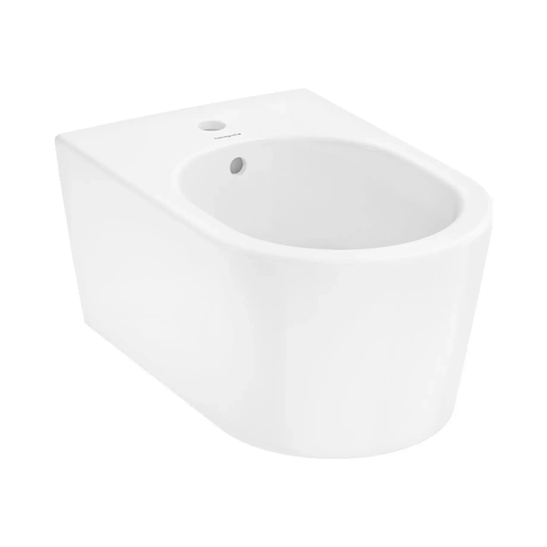 Біде EluPura S Hansgrohe 60278450 White 54 х 36 см — вид на білому тлі