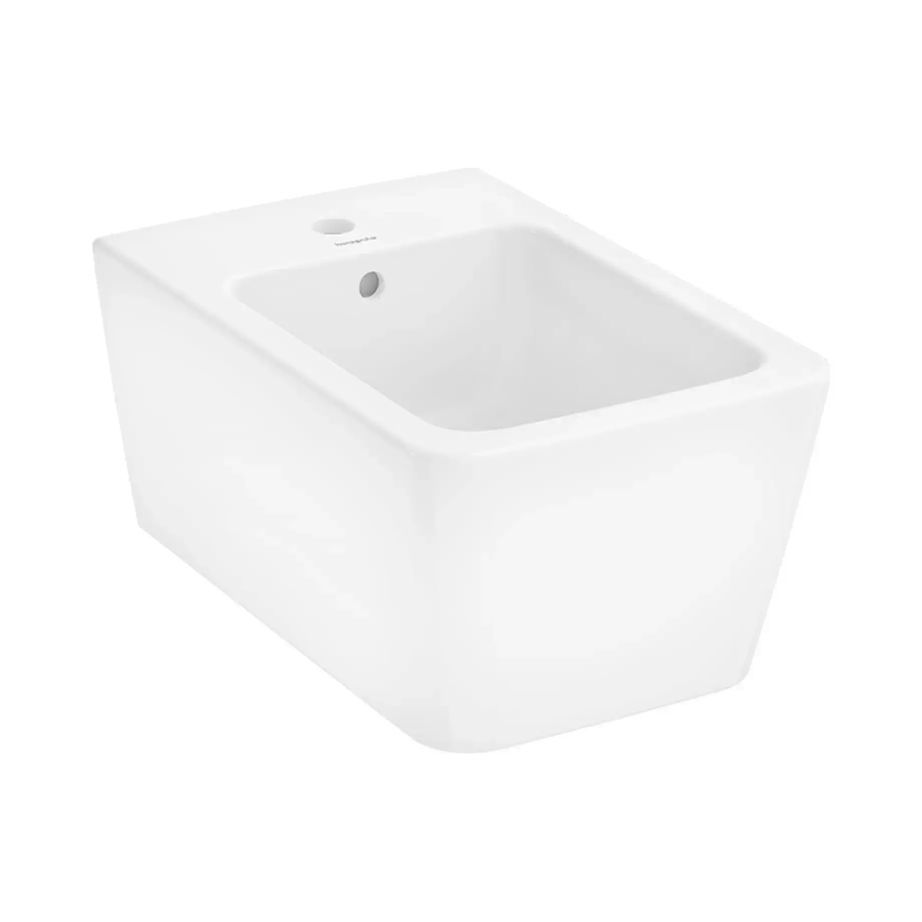 Біде EluPura Q Hansgrohe 60280450 White 54 х 36 см — вид на білому тлі