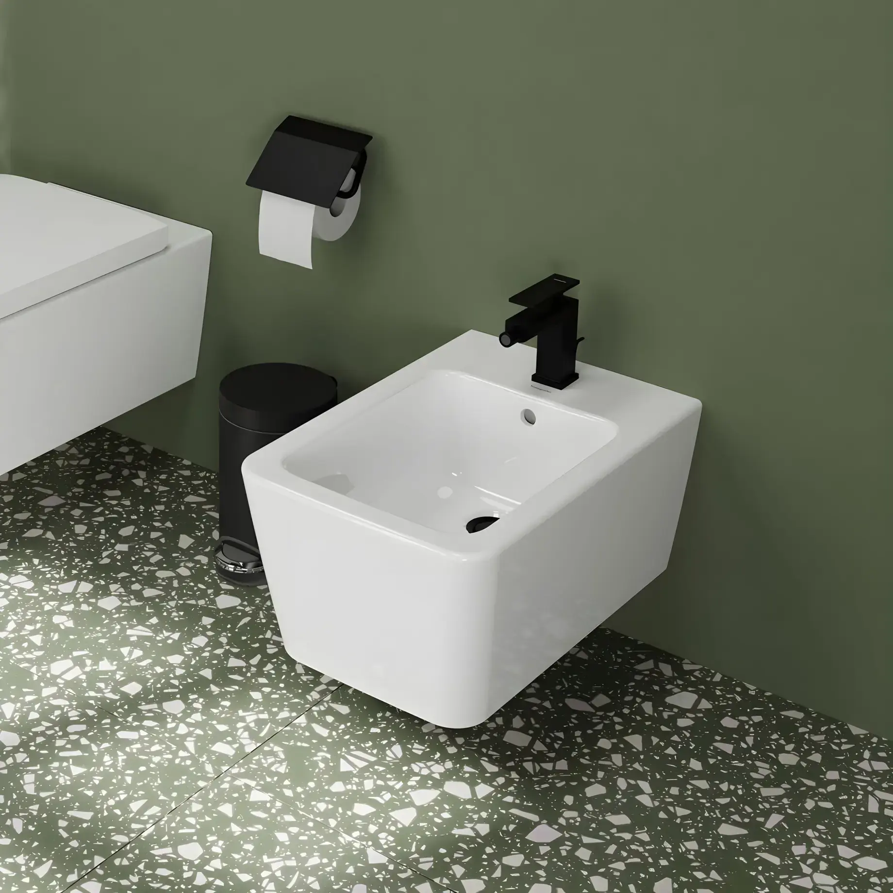 Біде EluPura Q Hansgrohe 60280450 — вид спереду