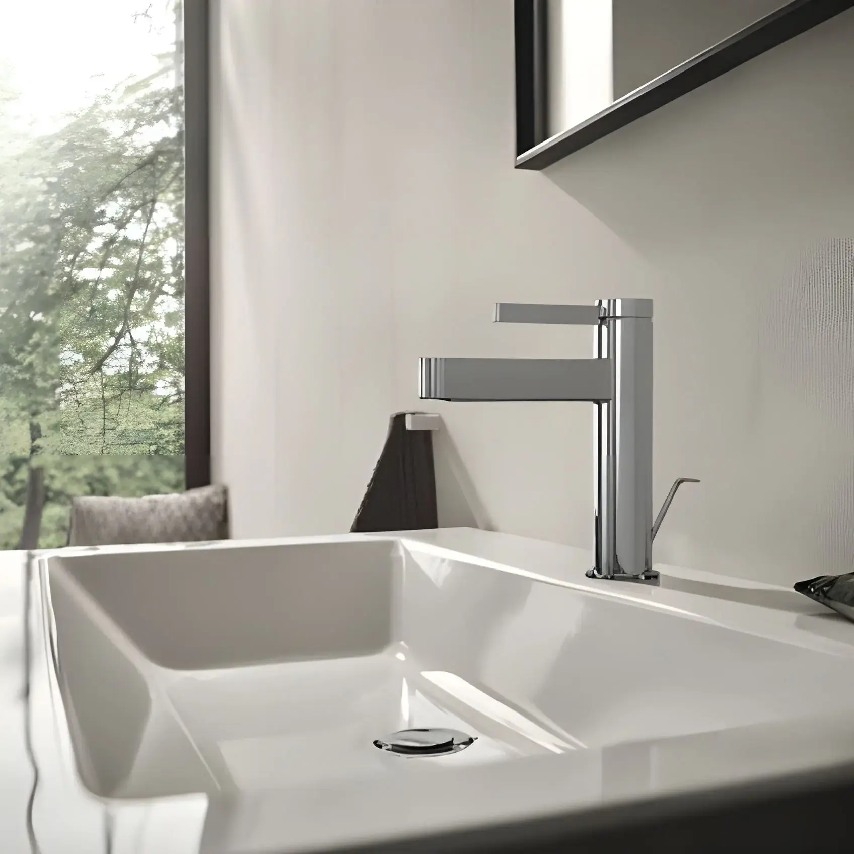 Змішувач для раковини Finoris Hansgrohe 76025000 Chrome — вид спереду