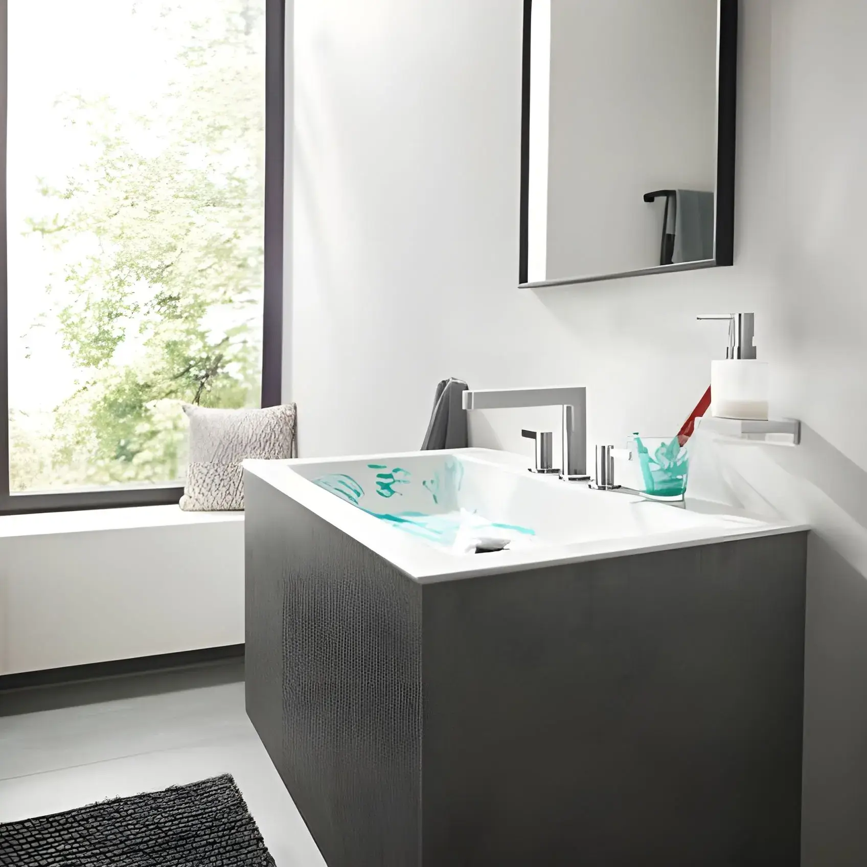 Змішувач для раковини Finoris Hansgrohe 76033000 Chrome — вид спереду