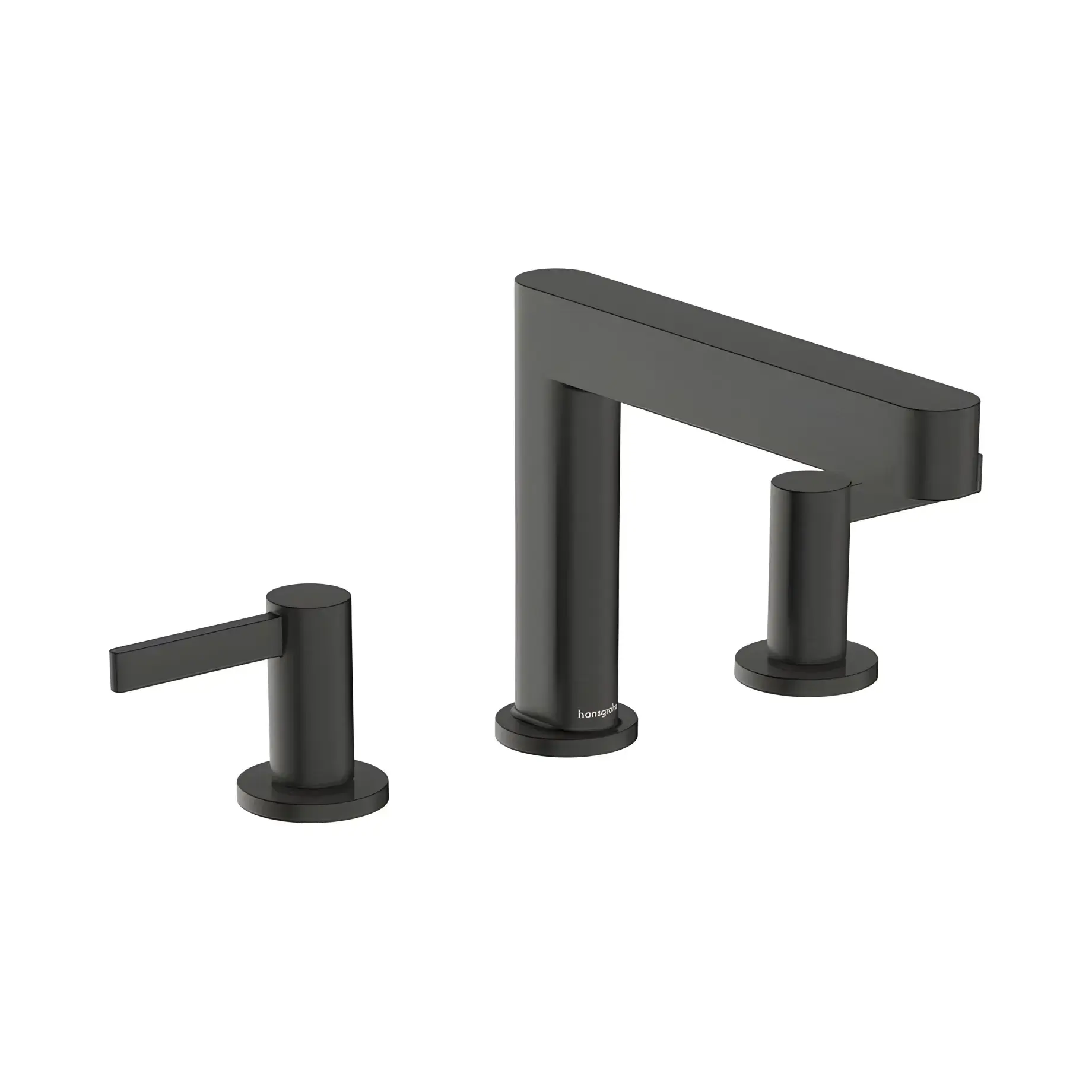 Змішувач для раковини Finoris Hansgrohe 76033340 Brushed Black Chrome — вид на білому тлі