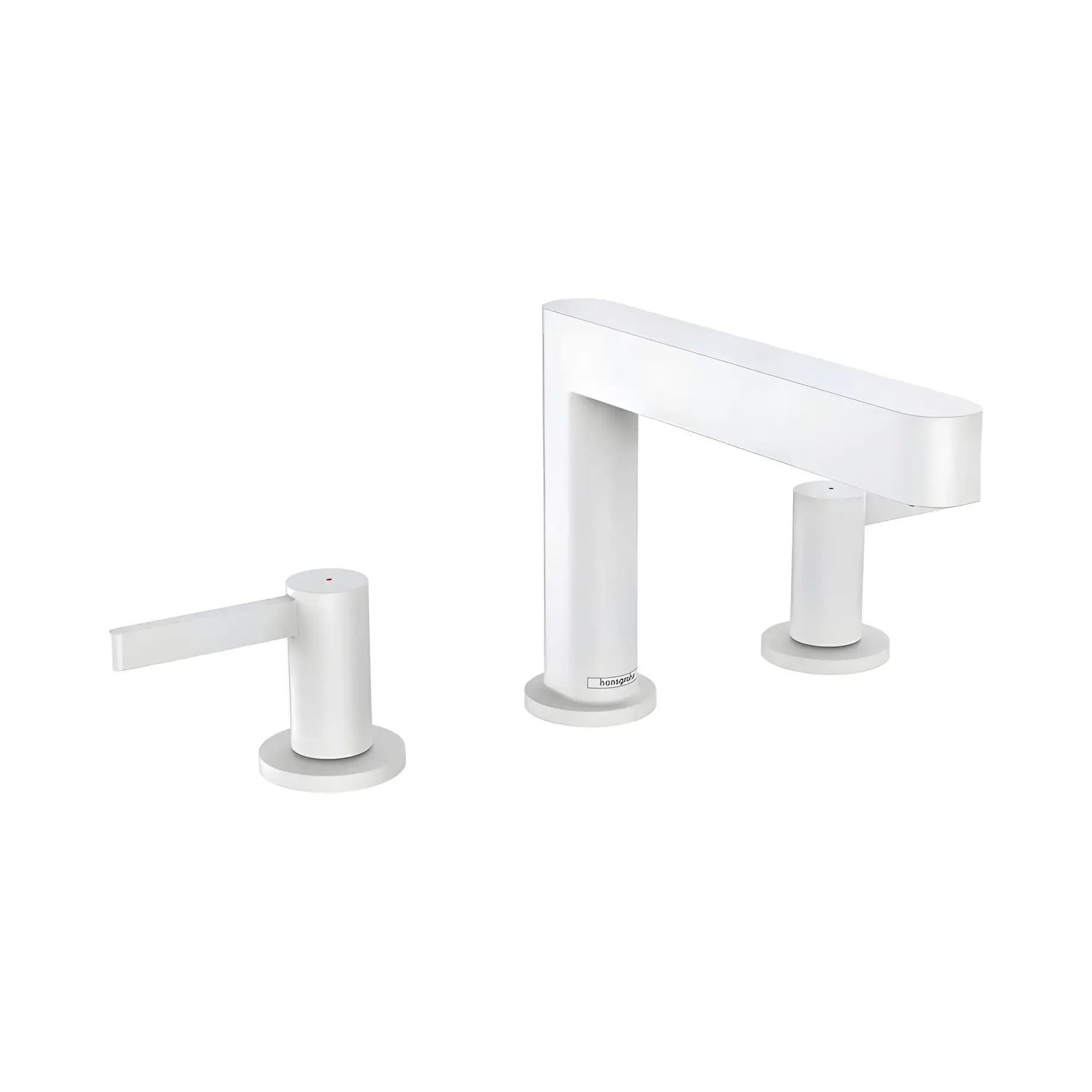 Змішувач для раковини Finoris Hansgrohe 76033700 White Matt — вид на білому тлі