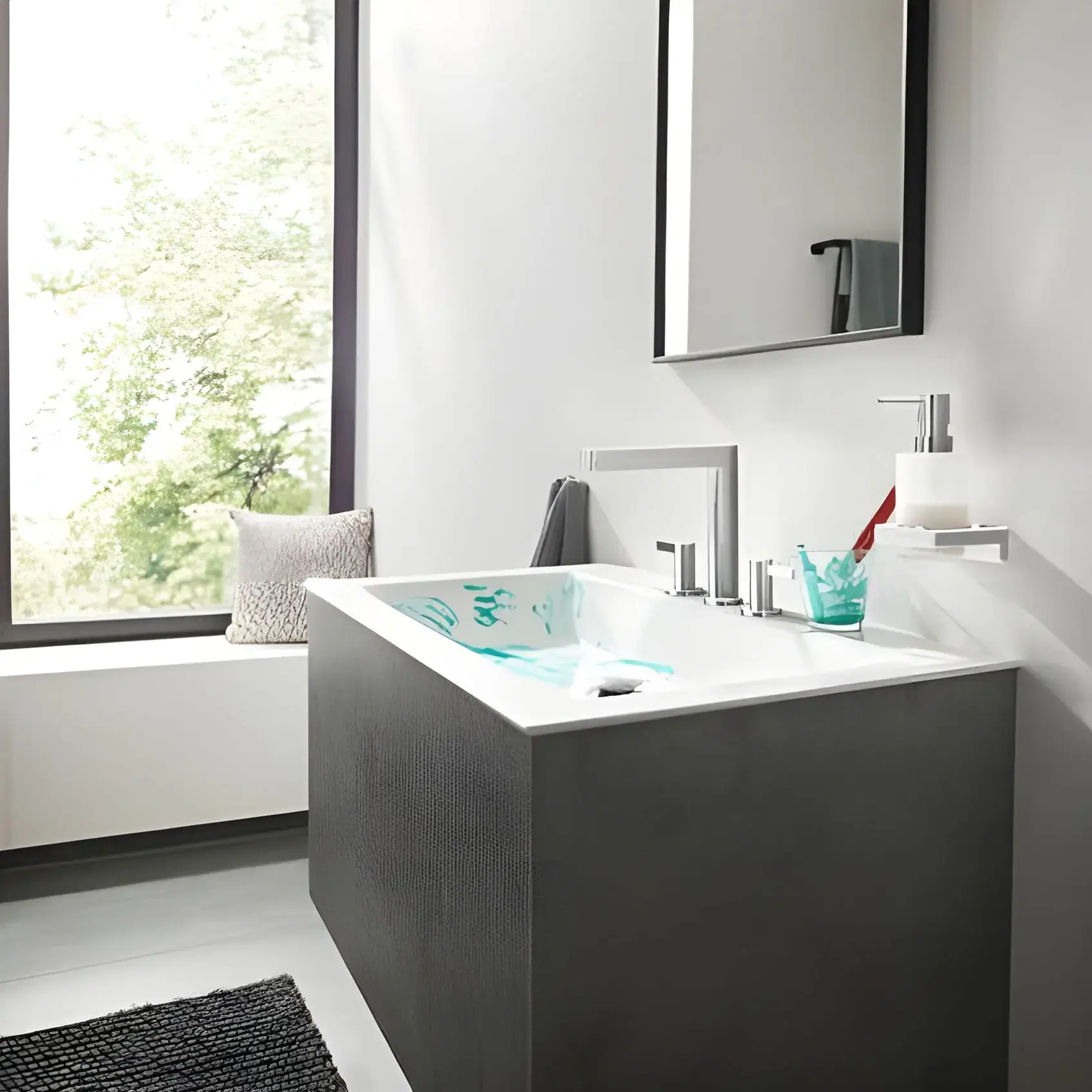 Змішувач для раковини Finoris Hansgrohe 76034000 Chrome — вид спереду